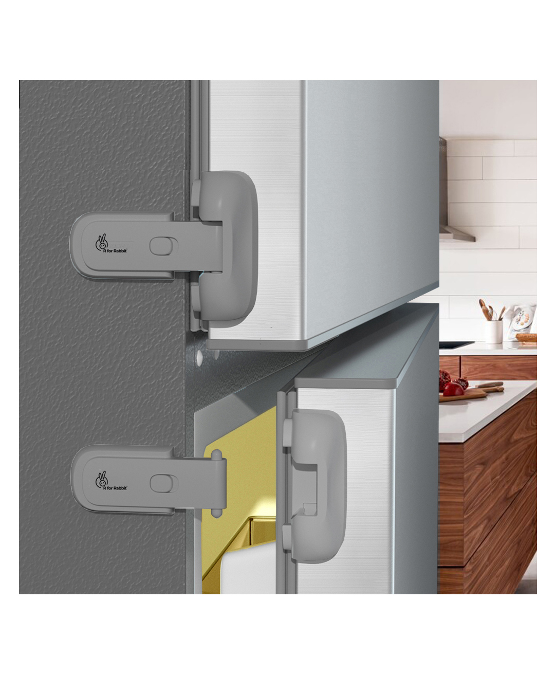 R for Rabbit Protector Plus Fridge Locker - Grey-picture-5