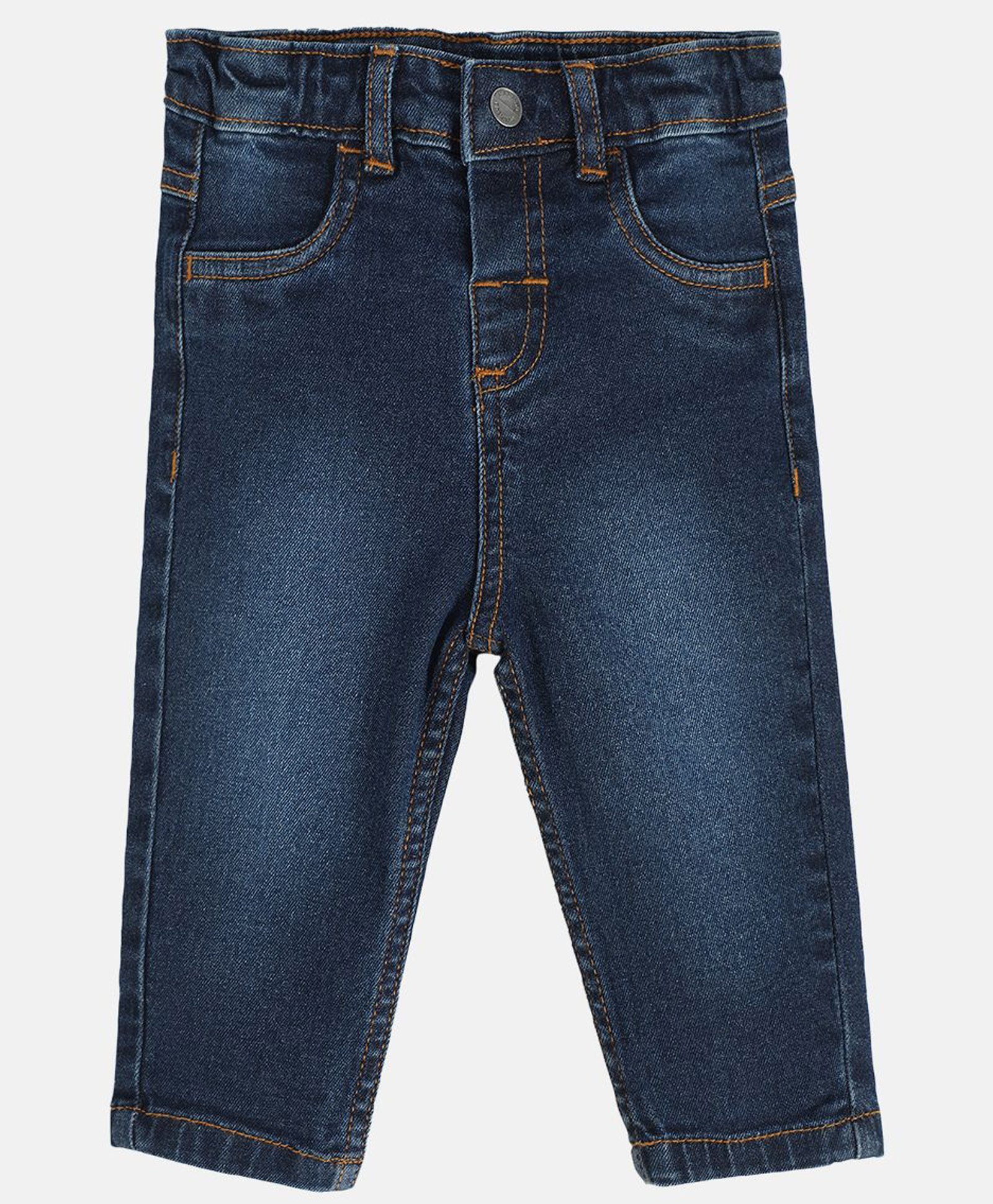 MINI KLUB Cotton Washed Jeans - Blue-image-3