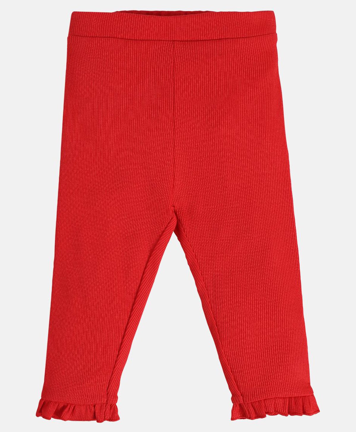 MINI KLUB Cotton Solid Leggings - Red-image-9
