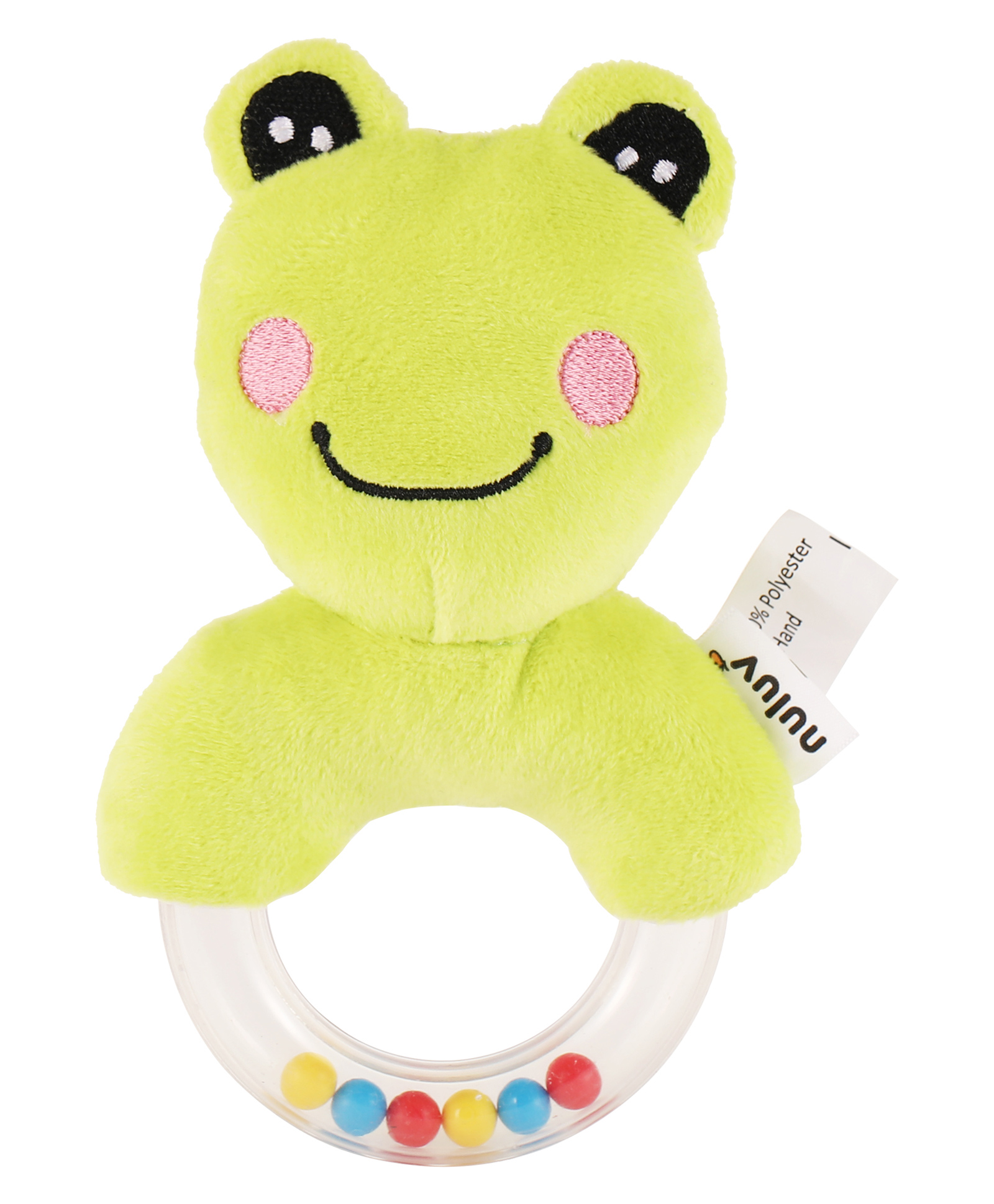 NuluvRing Rattle Toy, Soft Toy with Rattle Sound, Ring Rattle - Lemon Yellow-image-16