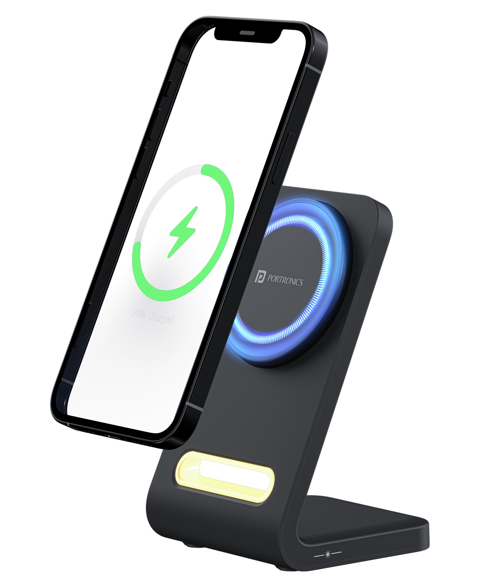 Portronics POR-2132 Flux 15W Qi2 Enabled Fast Charging Wireless Charger, MagSafe Compatible, Best for iPhone 16/16 Plus/16 Pro/16 Pro Max, iPhone 15/15 Plus/15 Pro/15 Pro Max, iPhone 14/13/12 (Black)-image-40