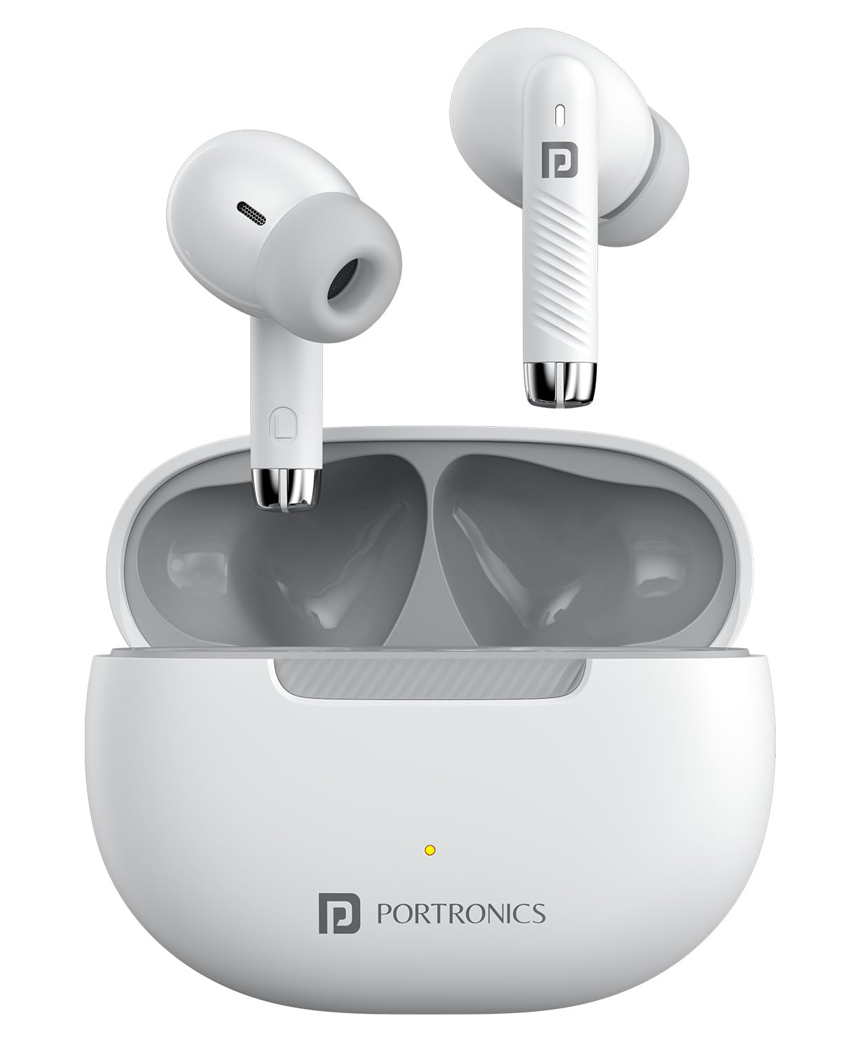 Portronics POR-2899 Harmonics Twins 32 in-Ear TWS Smart Earbuds with HD Mic, Upto 30 Hours Playtime, Touch Control(White)-image-27