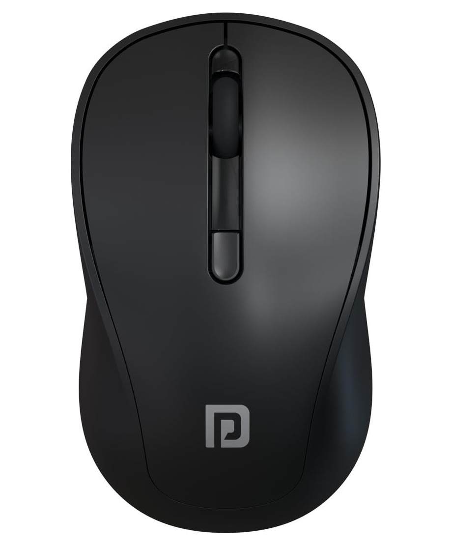 Portronics POR-3025 Toad 34 Wireless Mouse with 2.4 GHz Wireless, Adjustable Sensitivity, USB Receiver, Ergonomic Design, for Laptops, Desktops PC, Mac (Black)-image-1
