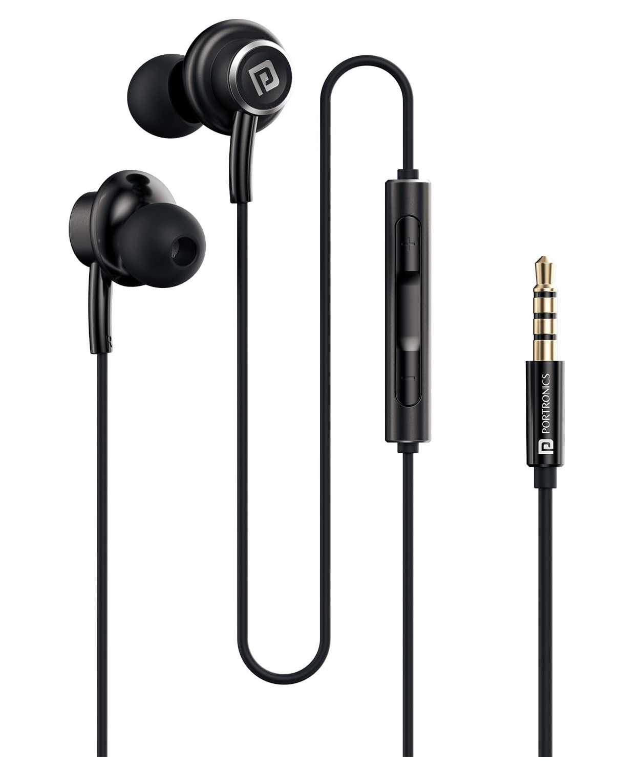 Portronics POR-3034 Conch Sigma A in Ear 3.5mm Aux Wired Earphones with in Line HD Mic, Powerful Audio, 14.2mm Driver, Unique Earbuds Design, TPE Anti Tangle WireWide Compatibility(White)-image-47
