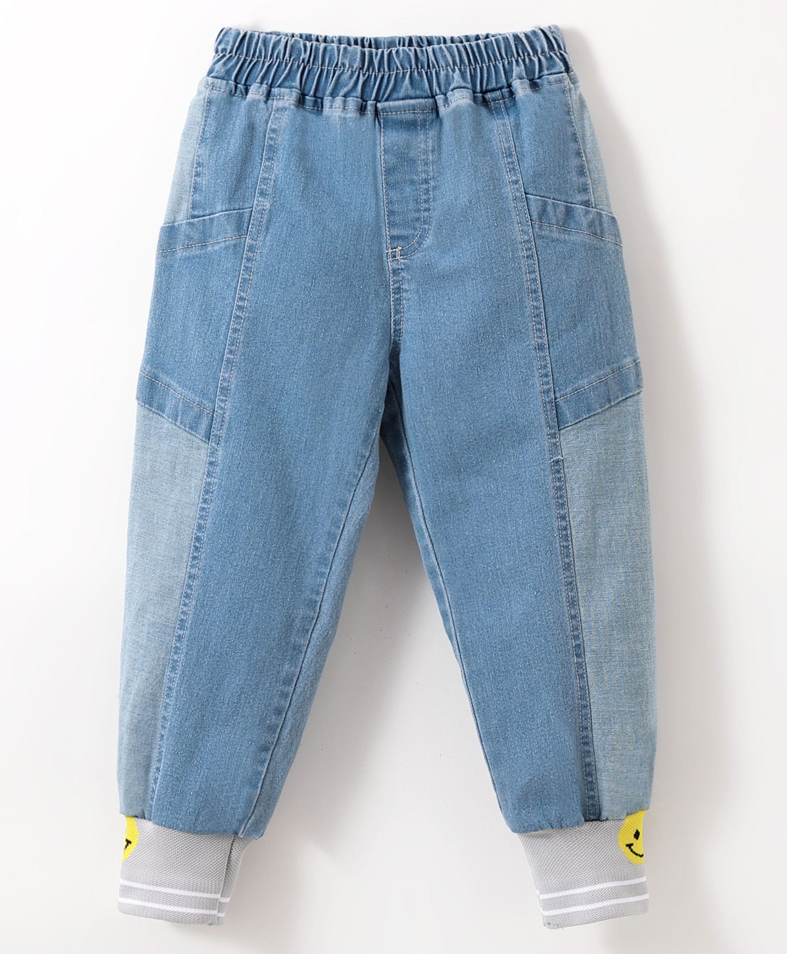 Mark & Mia Cotton Lycra Denim Full Length Jeans With Embroidery Detailing - Blue-picture-34
