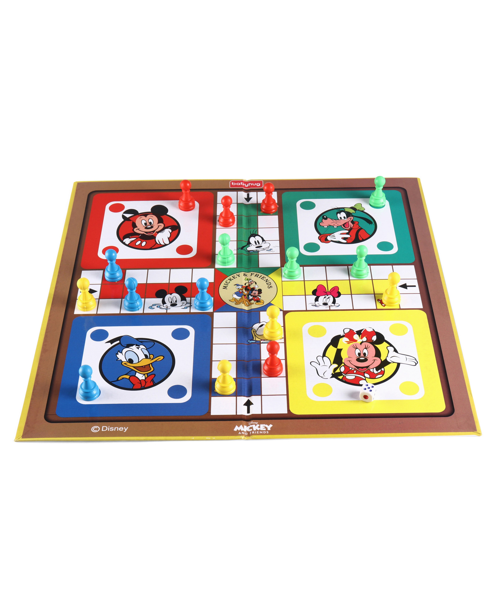 Babyhug Disney Ludo Board Game| Strategy Building| Game for Family Time| Educates Resilience| Social Well-being - Multi Colour