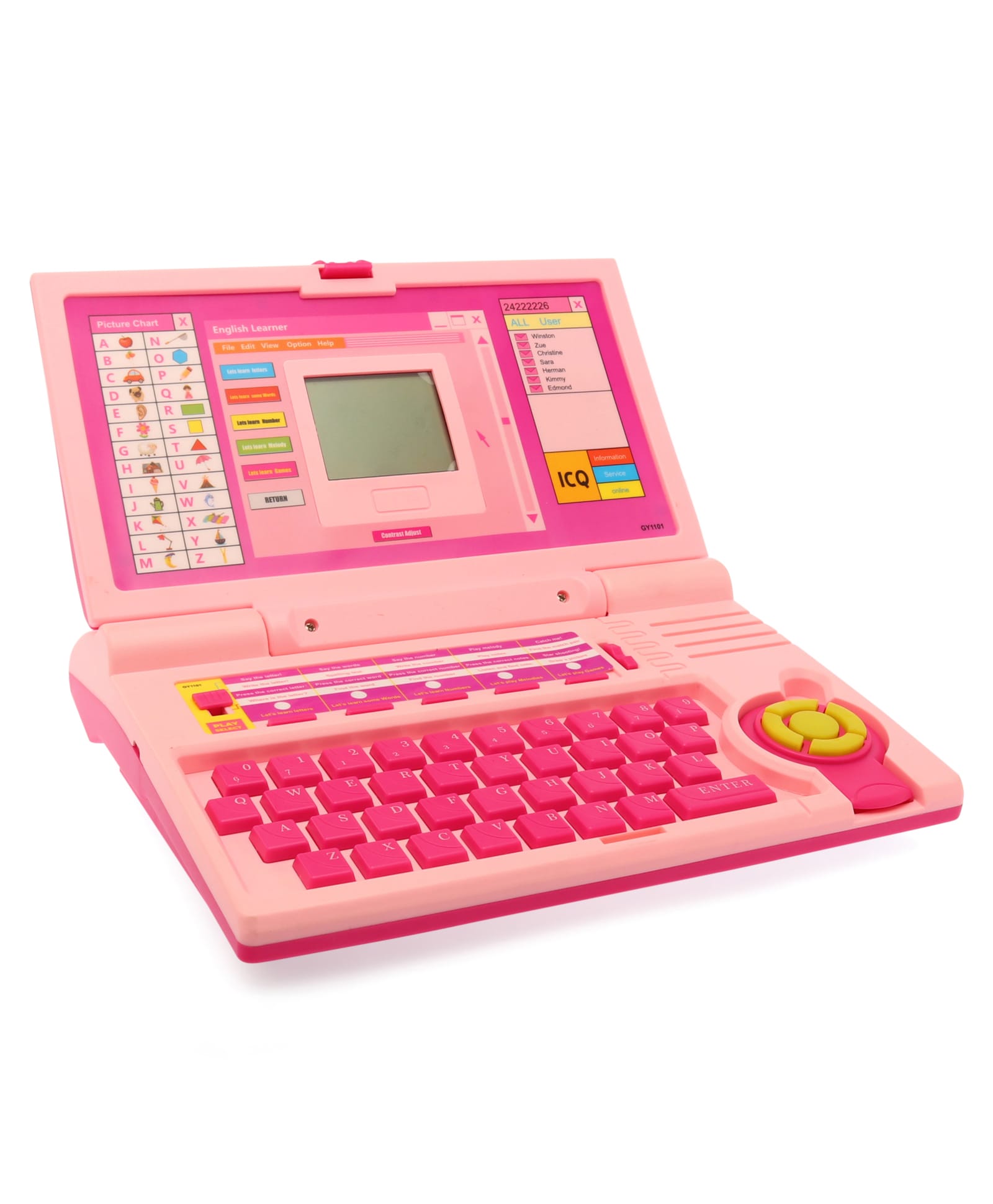 House of Kids Battery Operated Toy Laptop - Pink-picture-17
