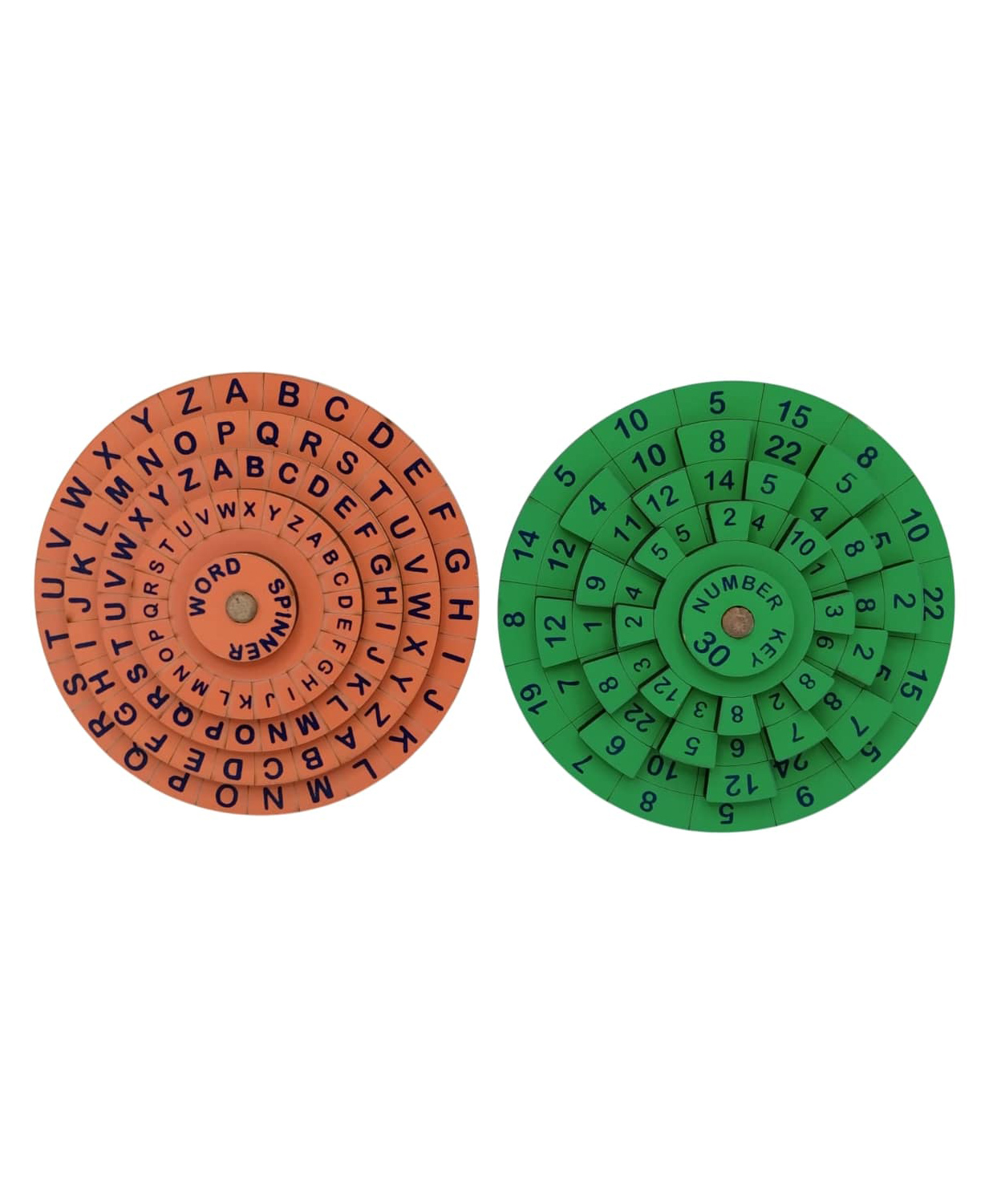 GYANOTOY Set of Wooden Word Spinner &Number Key 30-picture-21