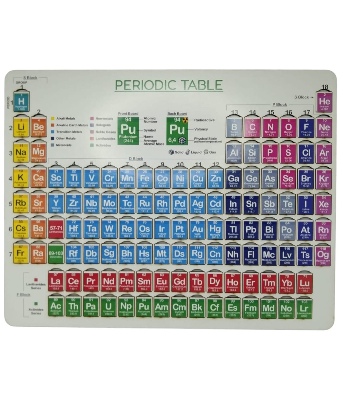 GYANOTOY Wooden Periodic Table PuzzleLearn Elements the Fun Way!-image-27