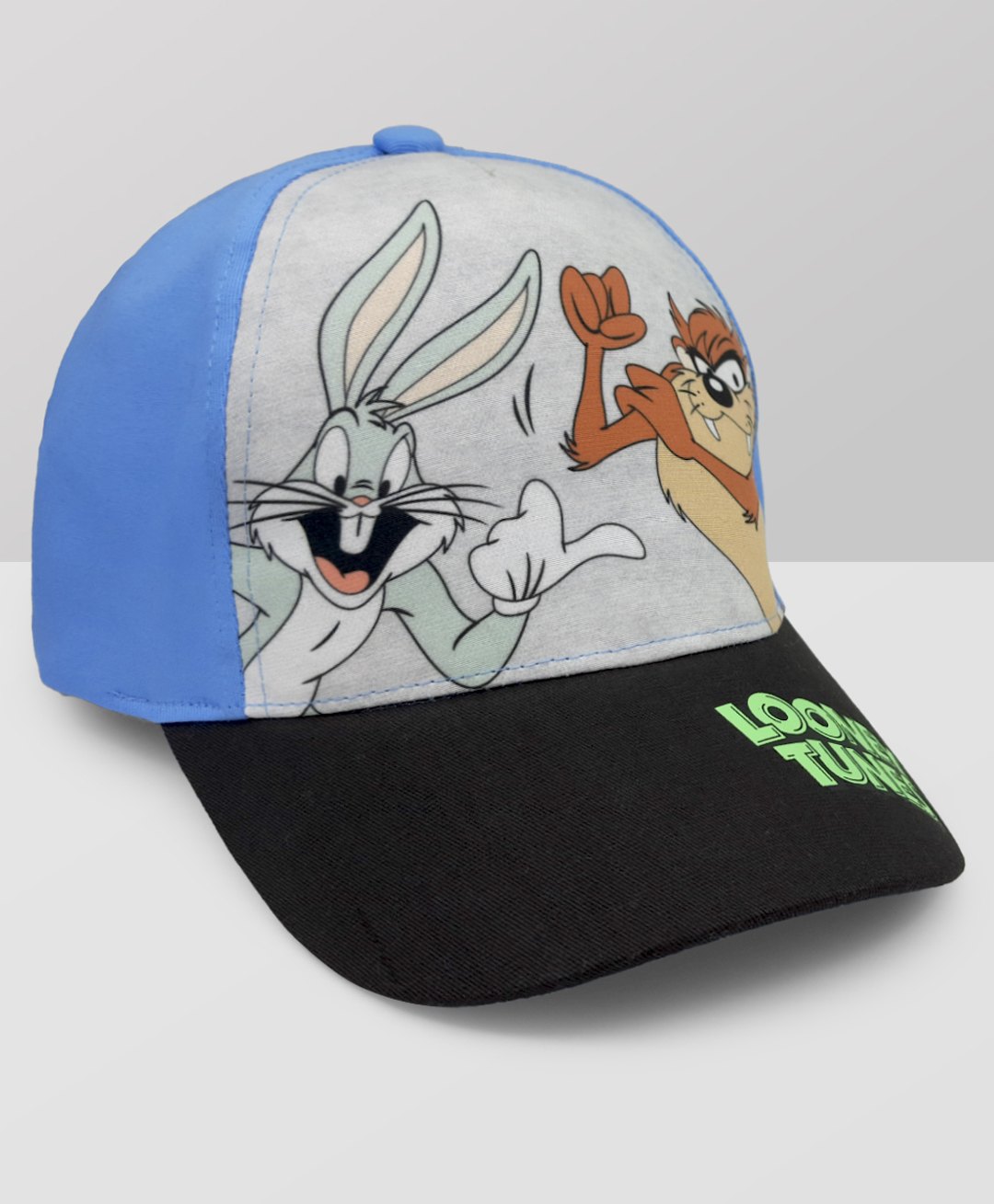 Kidsville Warner Bros Featuring Looney Tunes Character Printed Cap - Black & Blue-image-24
