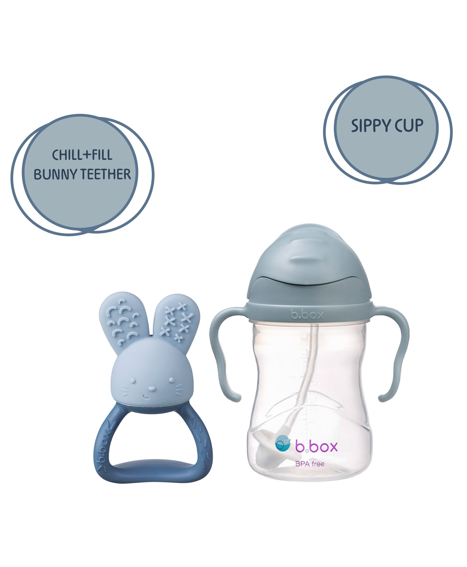 B.Box Sippy Cup with Chill Fill Teether - Baby Feeding & Teething Combo-picture-46
