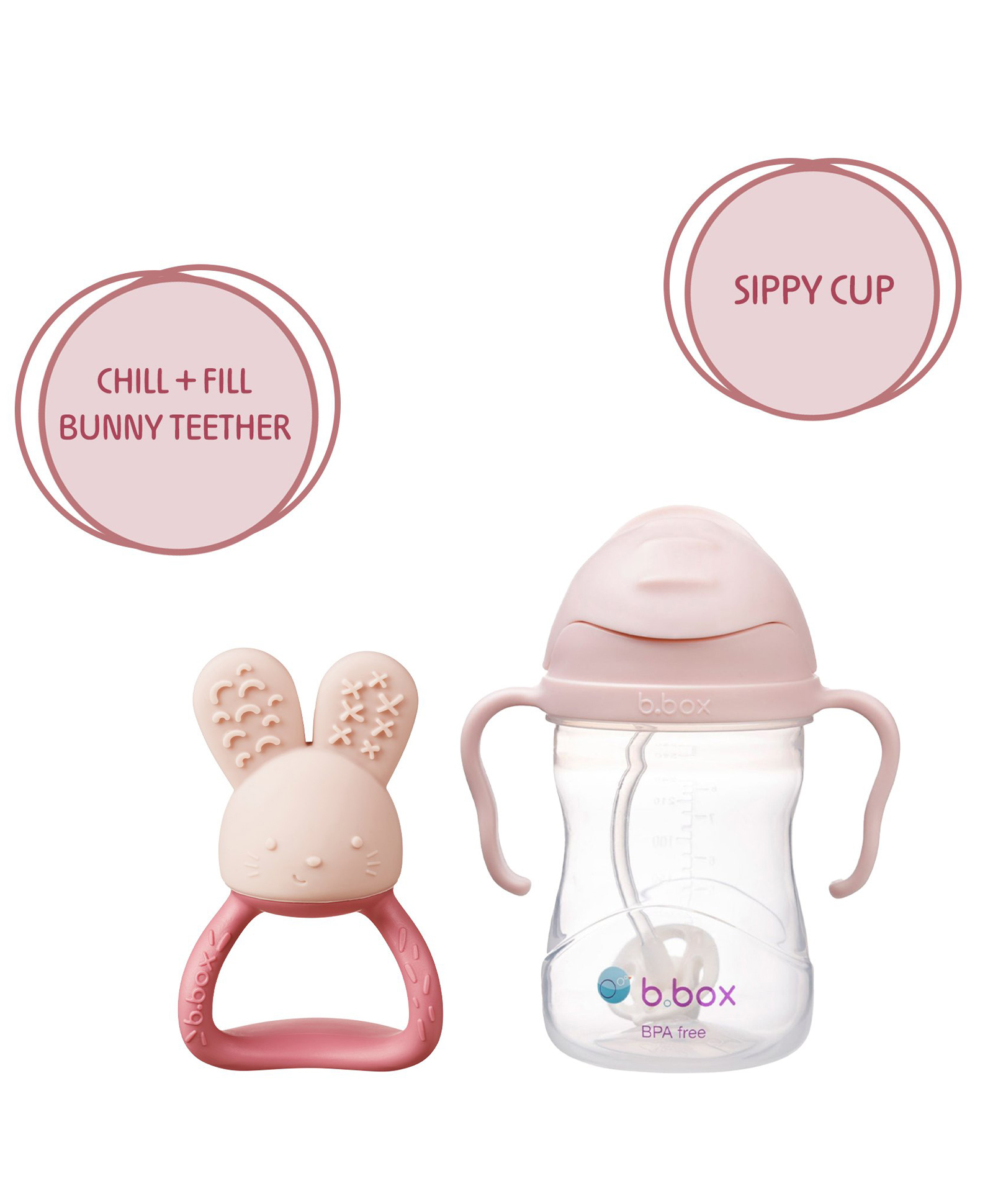B.Box Sippy Cup with Chill Fill Teether - Baby Feeding & Teething Combo-picture-47