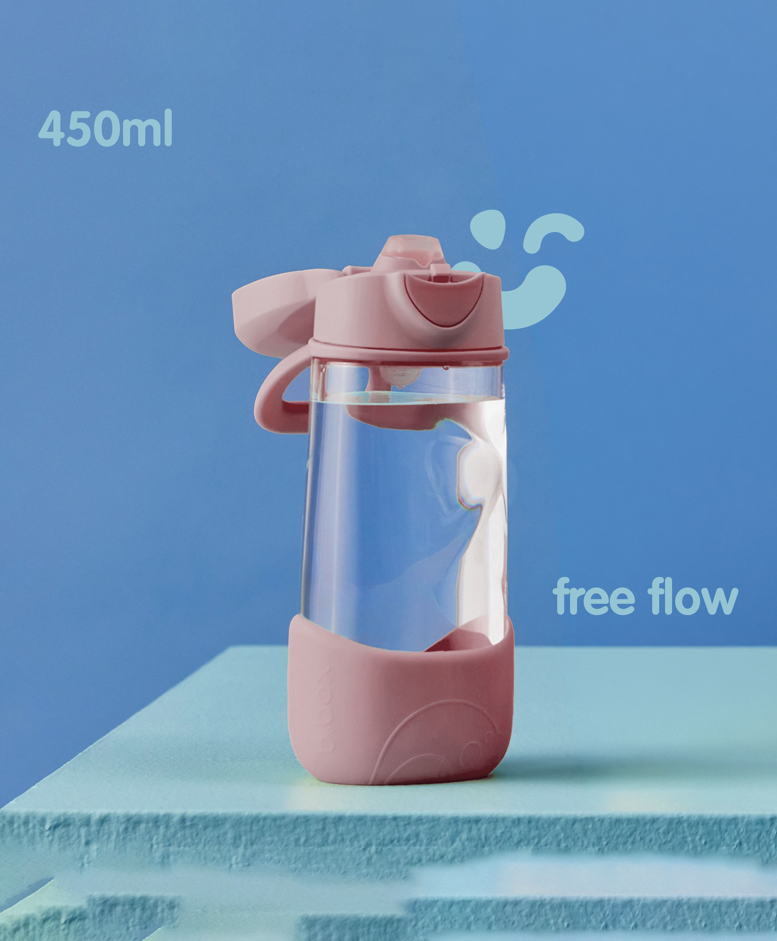 b.box Tritan Sport Spout Drink Bottle 450ml Blush Crush Pink-picture-10