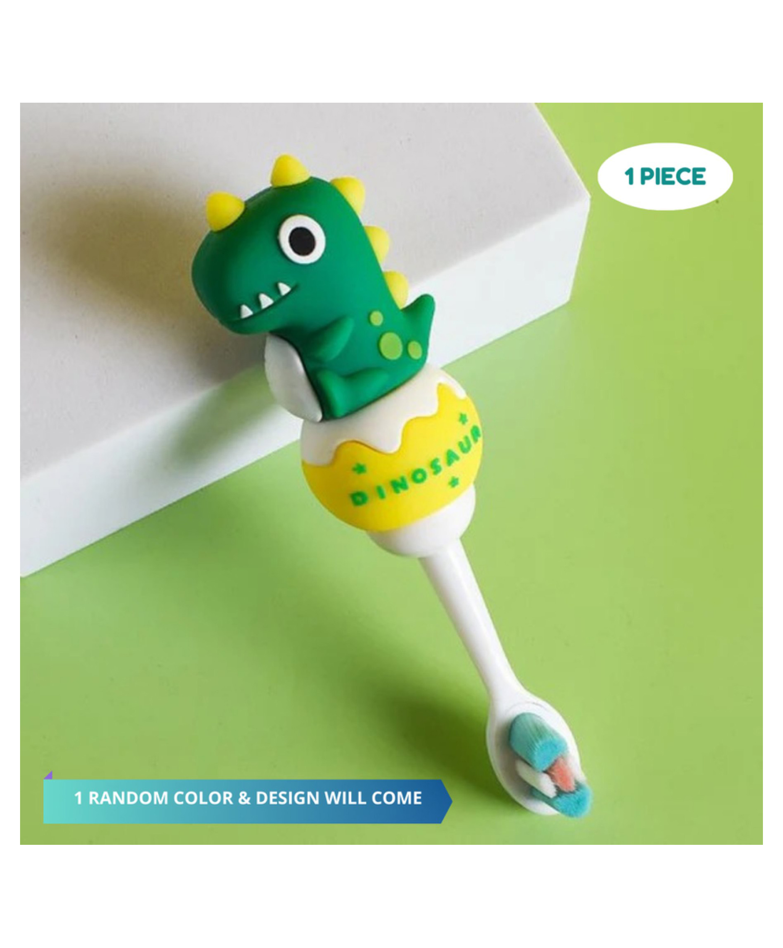 Puchku Soft Bristles Dino Small Toothbrush For kids ( Pack of 1, Multicolor)-picture-19
