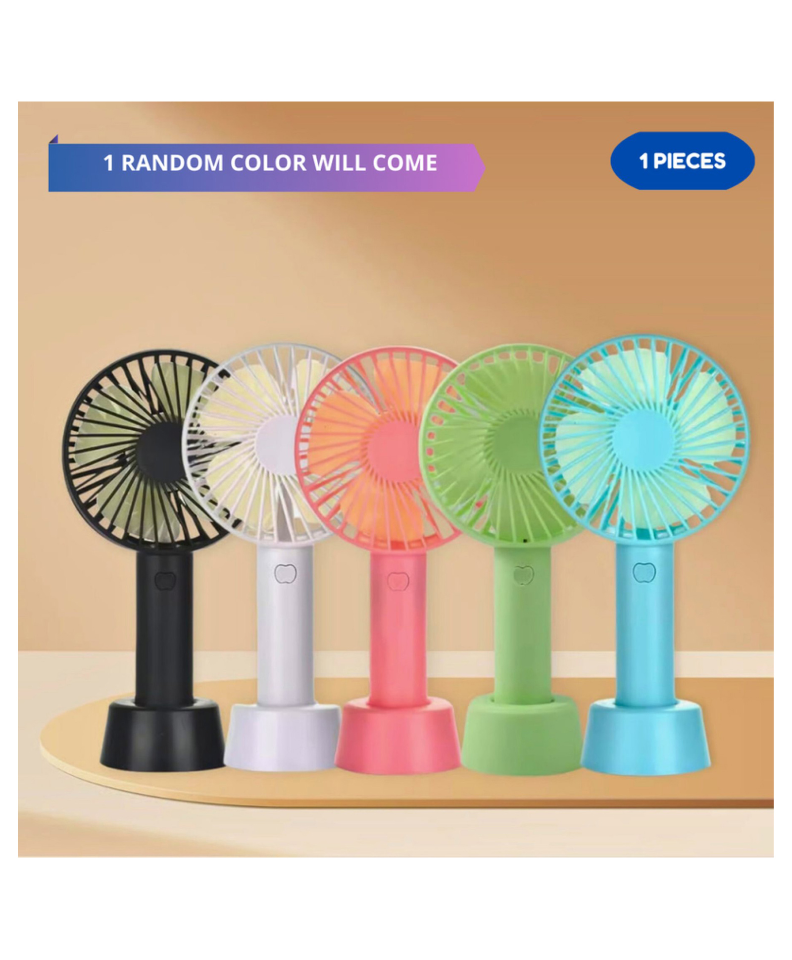 Puchku Mini Portable Handheld Fan USB Rechargeable (Pack of 1, Random color)-image-35