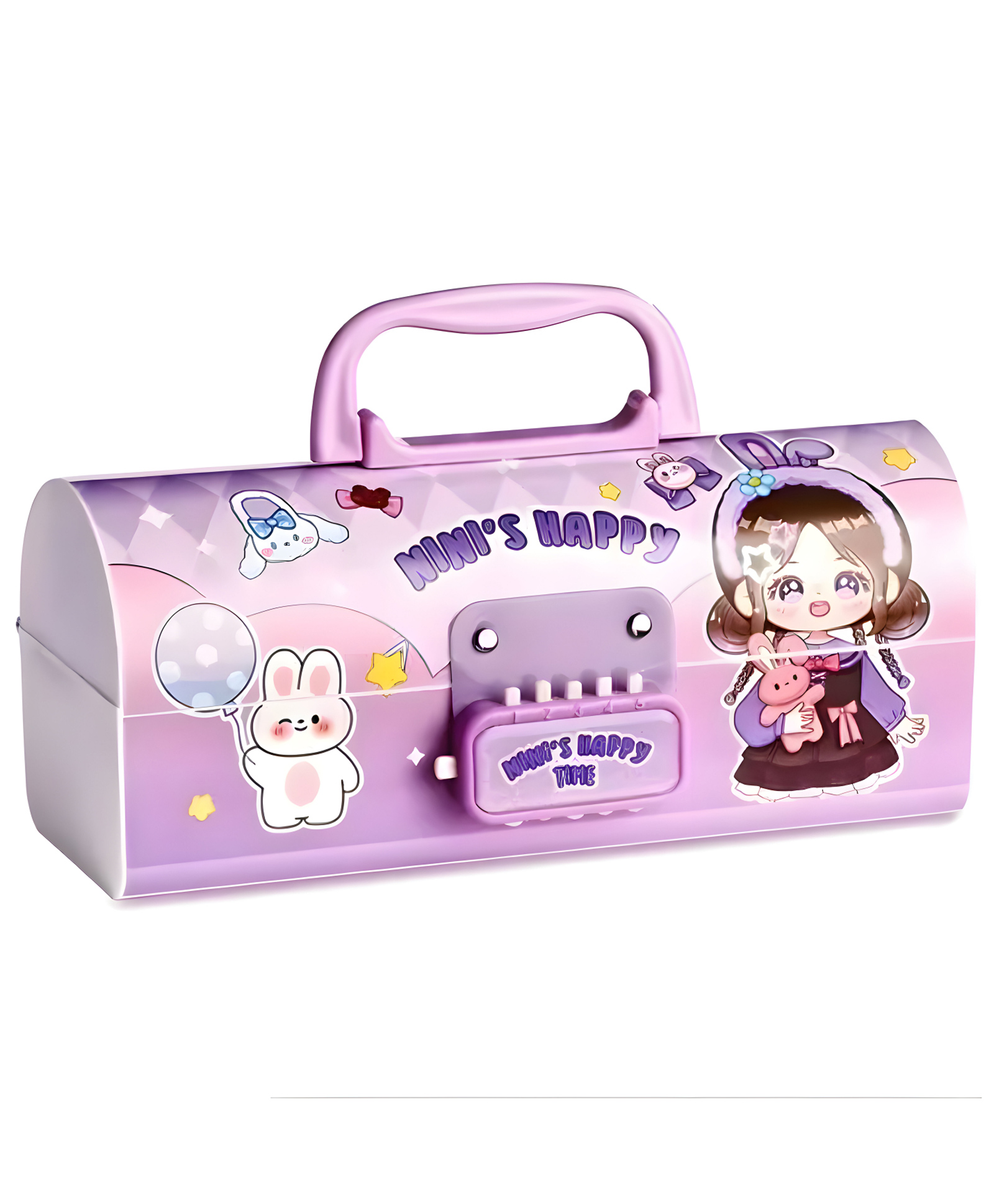 SCHOOLISH Cute & Beautiful Girl Print Password Protected Compass Box For Kids, Students- PACK OF 1- COLOR MAY VARY-picture-21