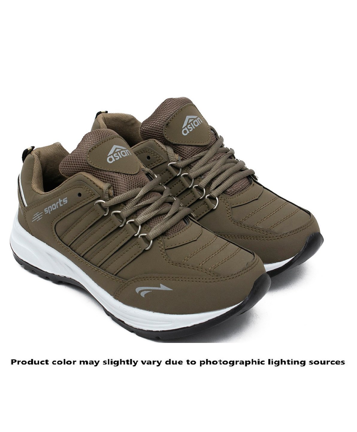 asian Colour Blocked Lace Up Running Shoes - Mousse-picture-28