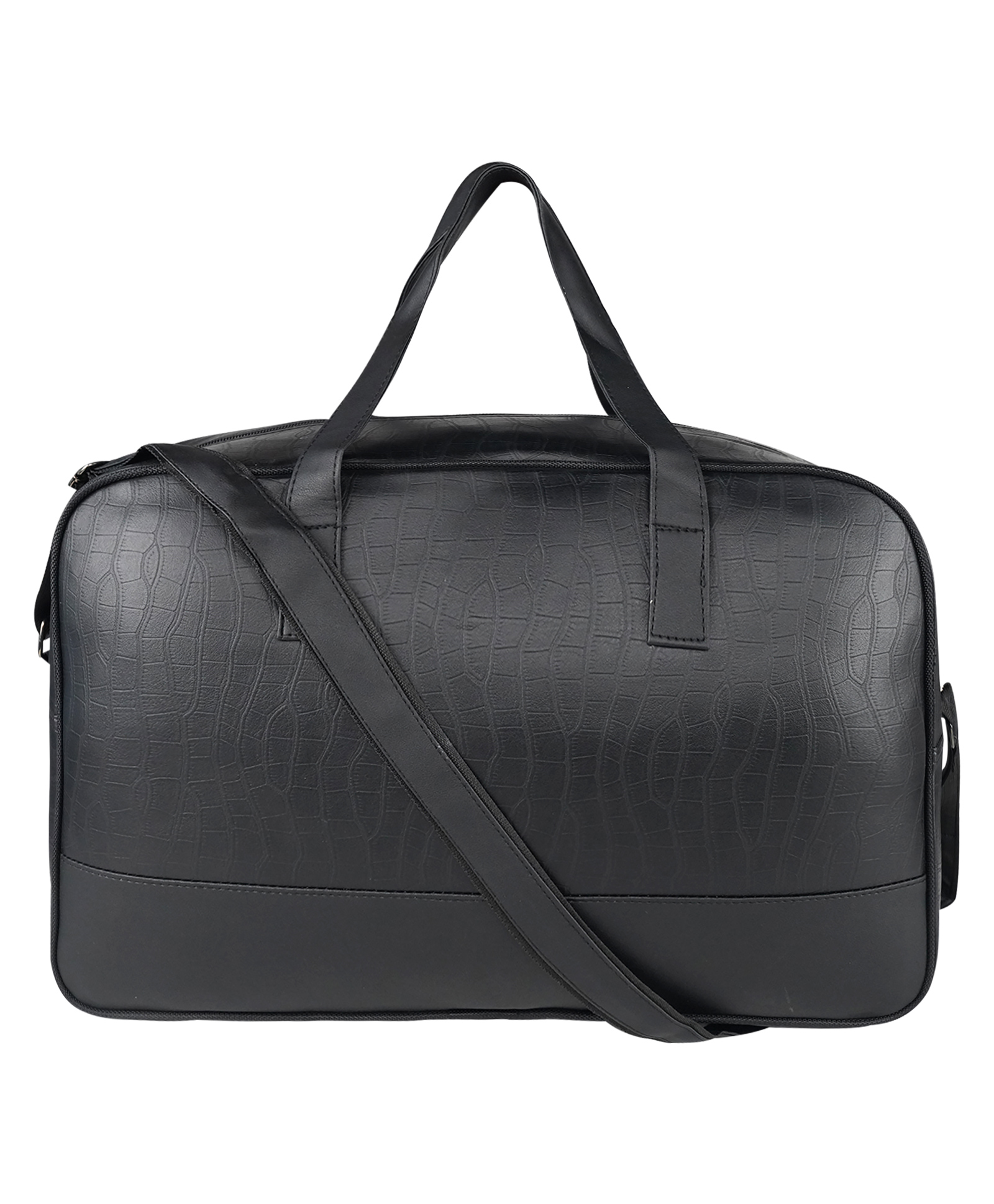 Mike Bags PU Fizz Duffle Bag - Black-image-2