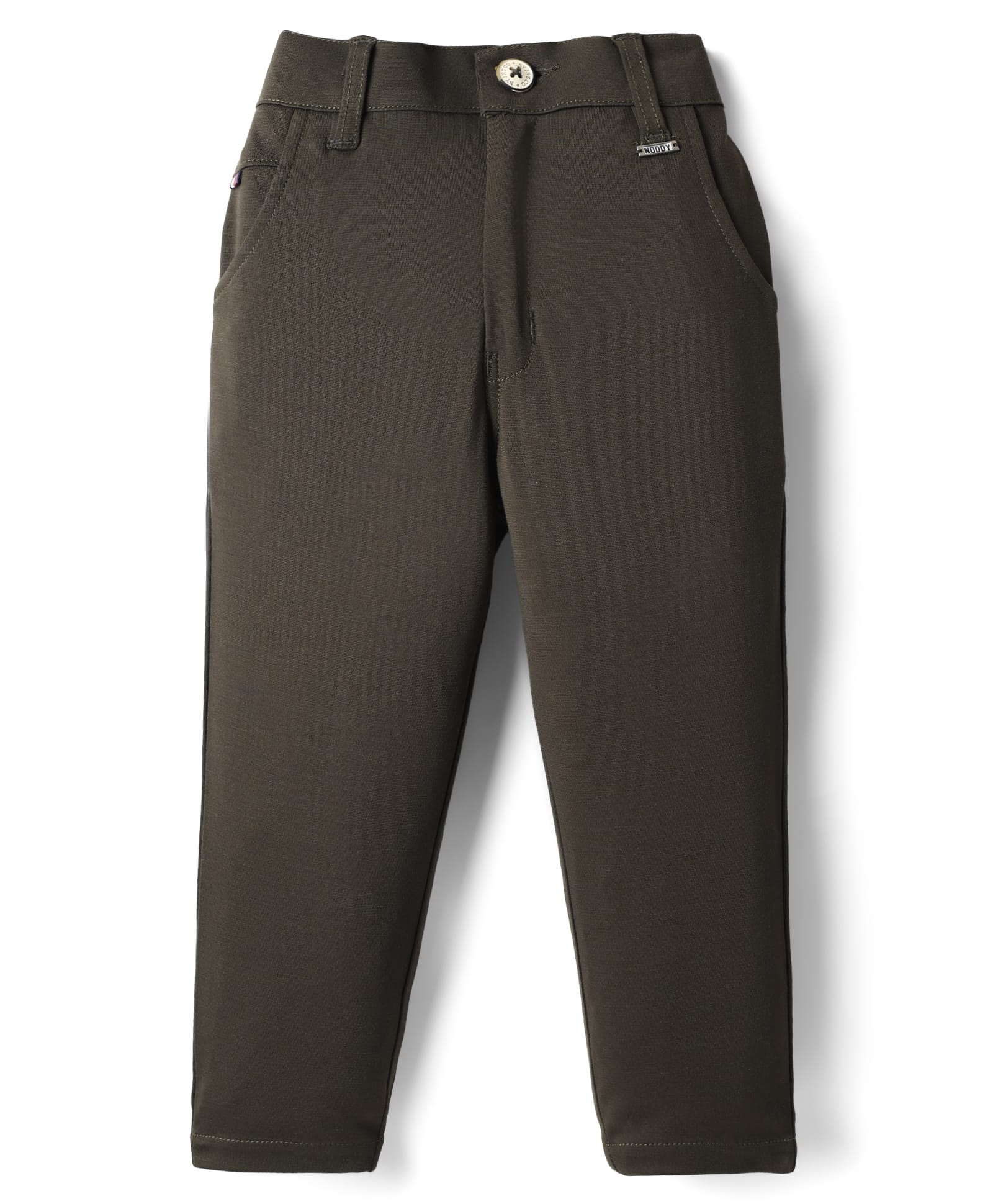 Noddy Kintted Cotton Solid Pant - Medium Green-picture-39