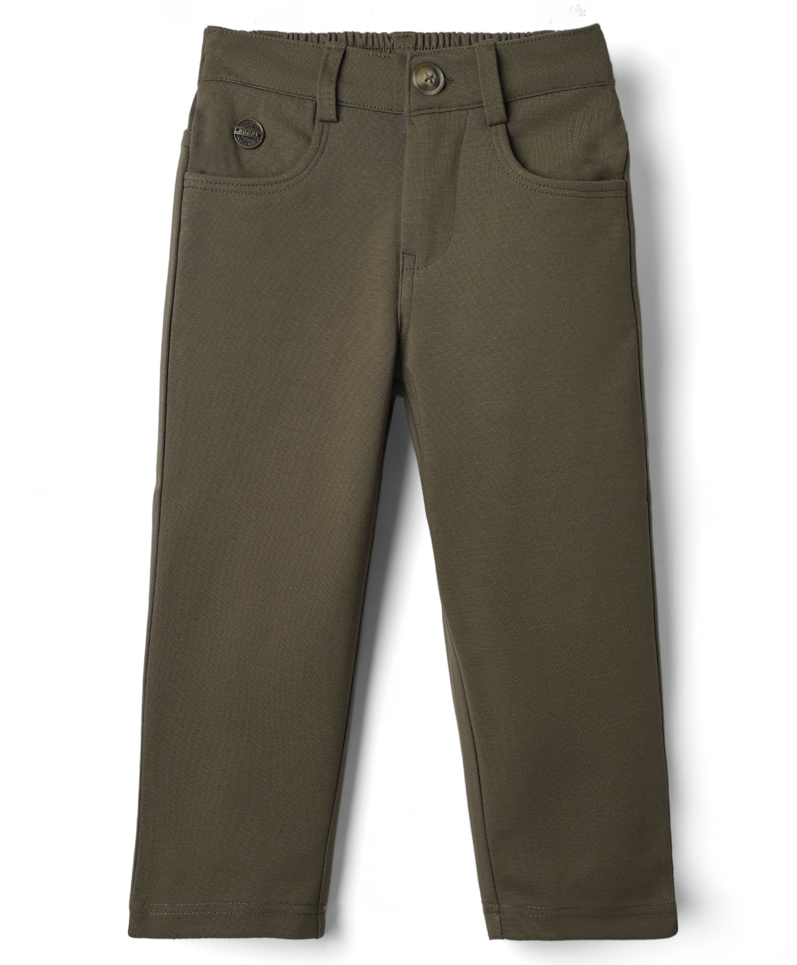 Noddy Kintted Cotton Solid Pant - Brown-picture-18