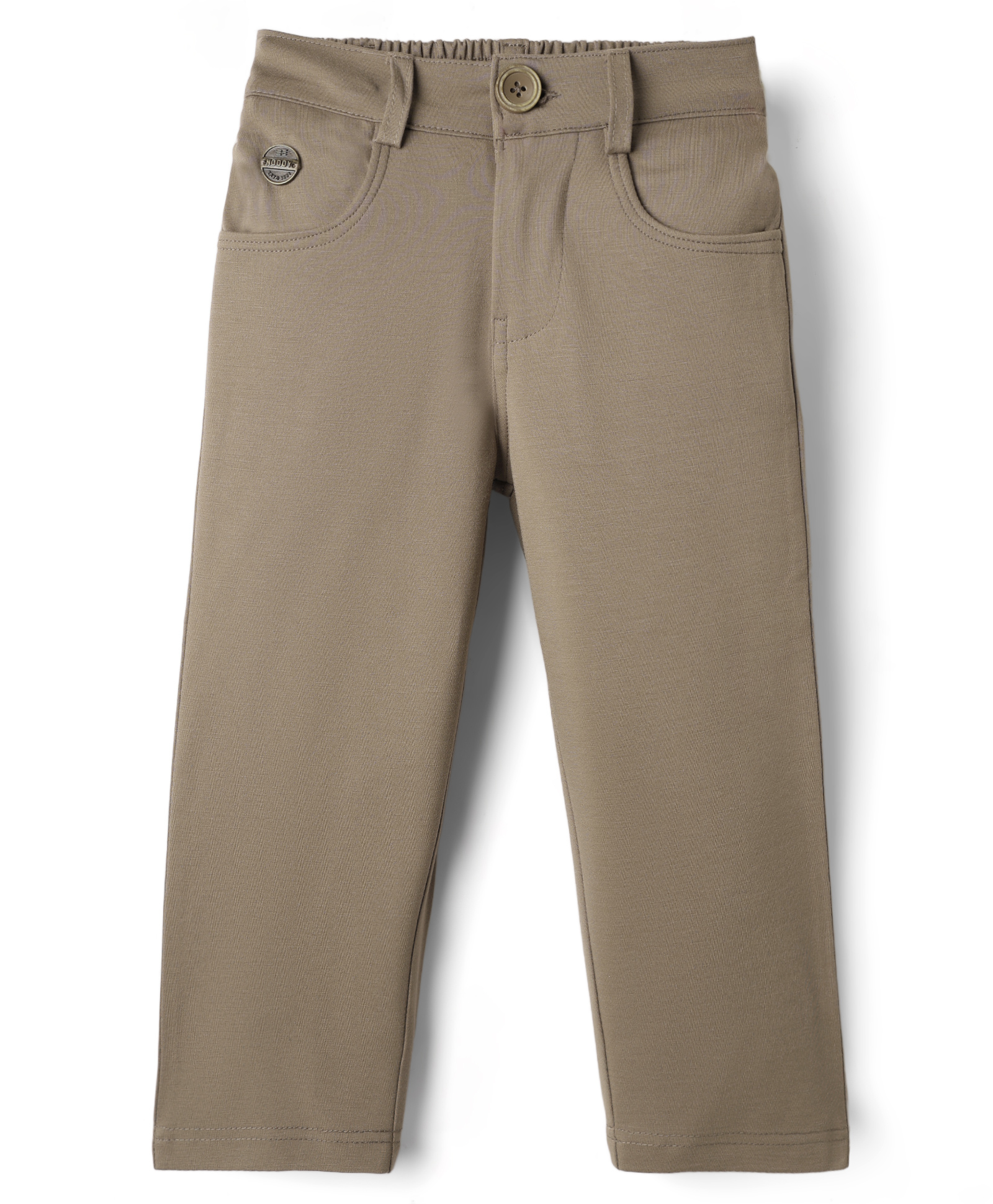 Noddy Kintted Cotton Solid Pant - Fawn-picture-13