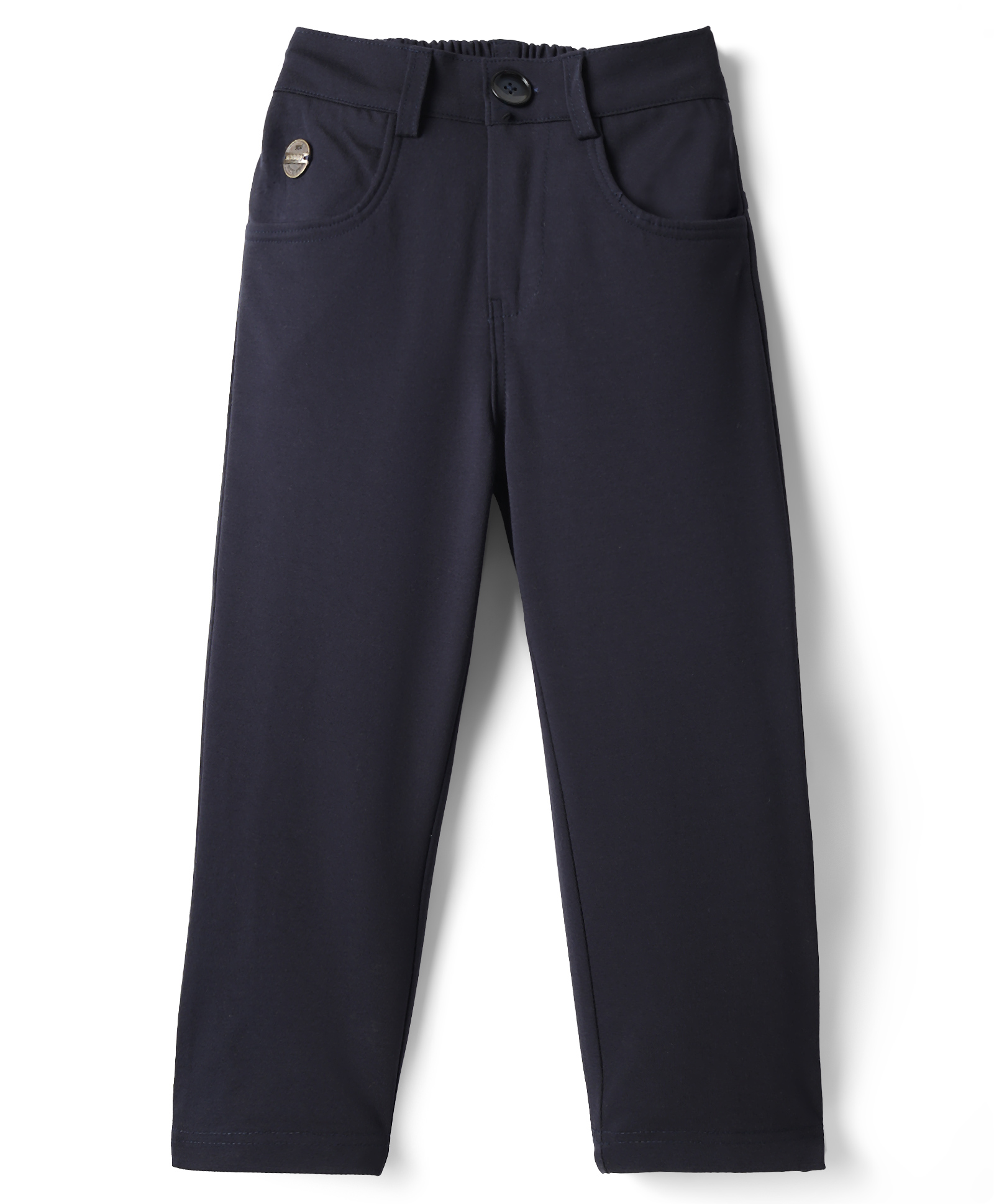 Noddy Kintted Cotton Solid Pant - Navy Blue-picture-38
