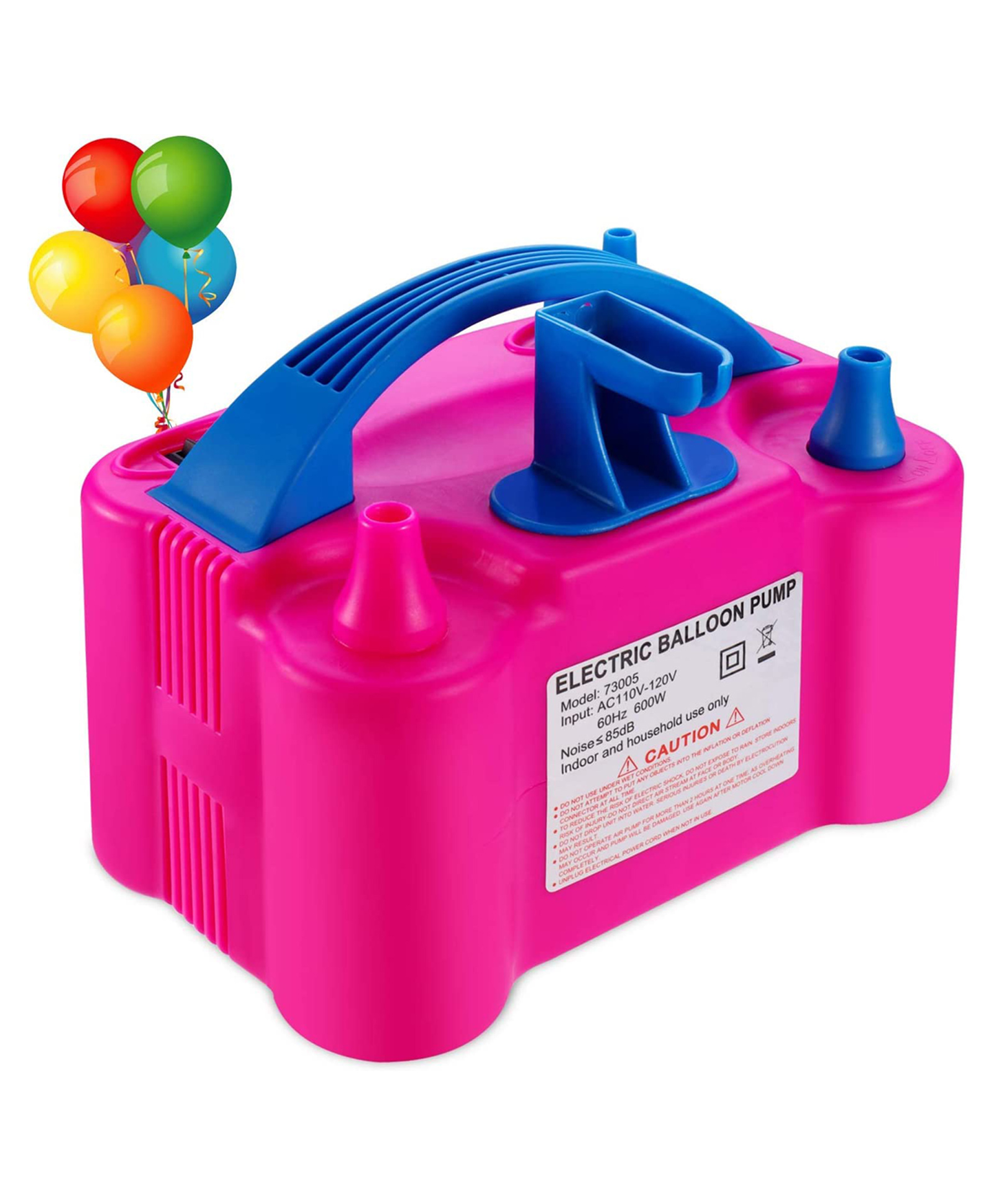 ADKD Electric Balloon Pump - Dual Nozzle High Power Air Inflator Machine for Balloon Decoration - Portable Balloon Blower with Knotting Tool for Parties, Birthdays & Events - (Color & Design May Vary)-picture-25
