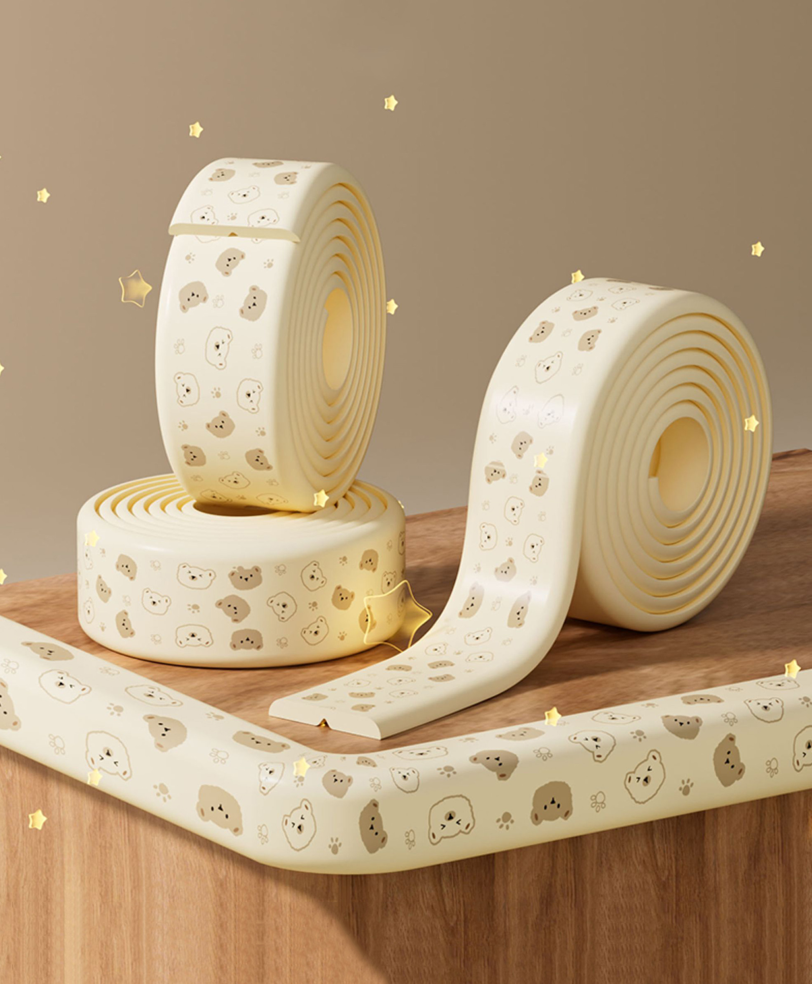 Animal Printed Edge Guard 2 Metres Cushion Strip for Baby Table Protection-image-20
