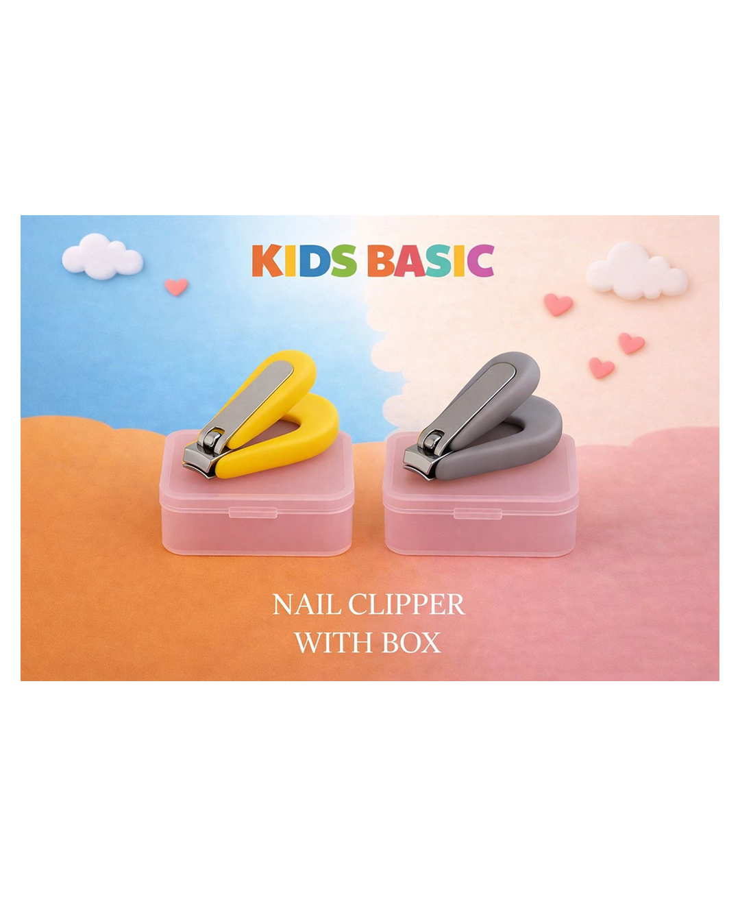 KIDS BASIC Baby Nail Clipper with Bear Design, Safe Stainless Steel Blades with Ring - Pink & Green (PACK OF 2)-image-42