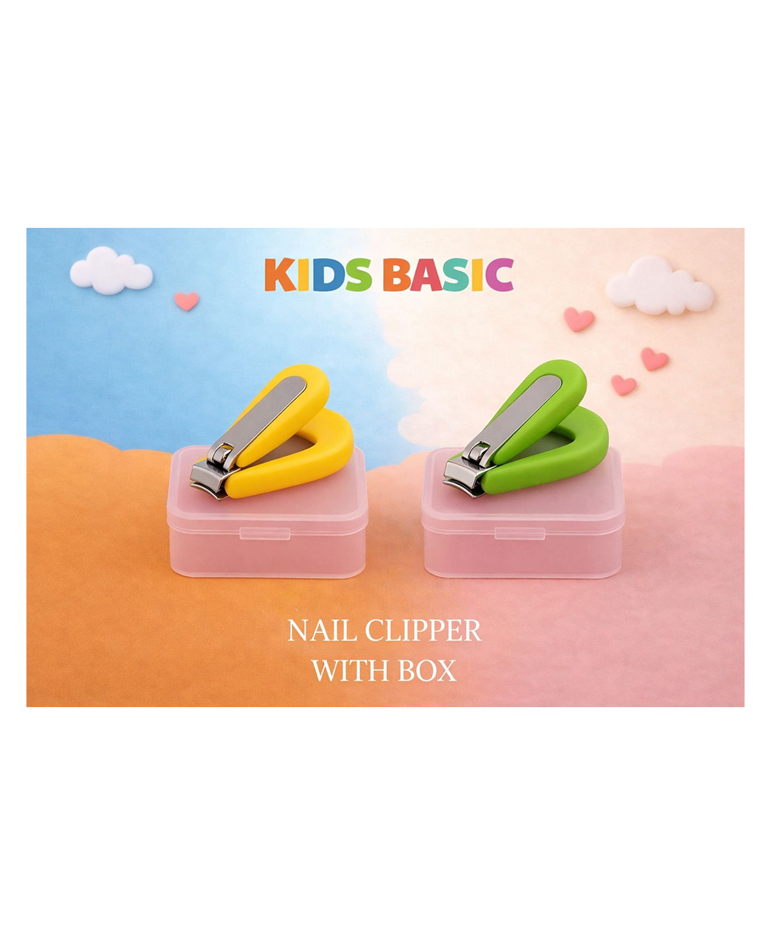 KIDS BASIC Baby Nail Clipper with Bear Design, Safe Stainless Steel Blades with Ring - Green & Blue (PACK OF 2)-image-43