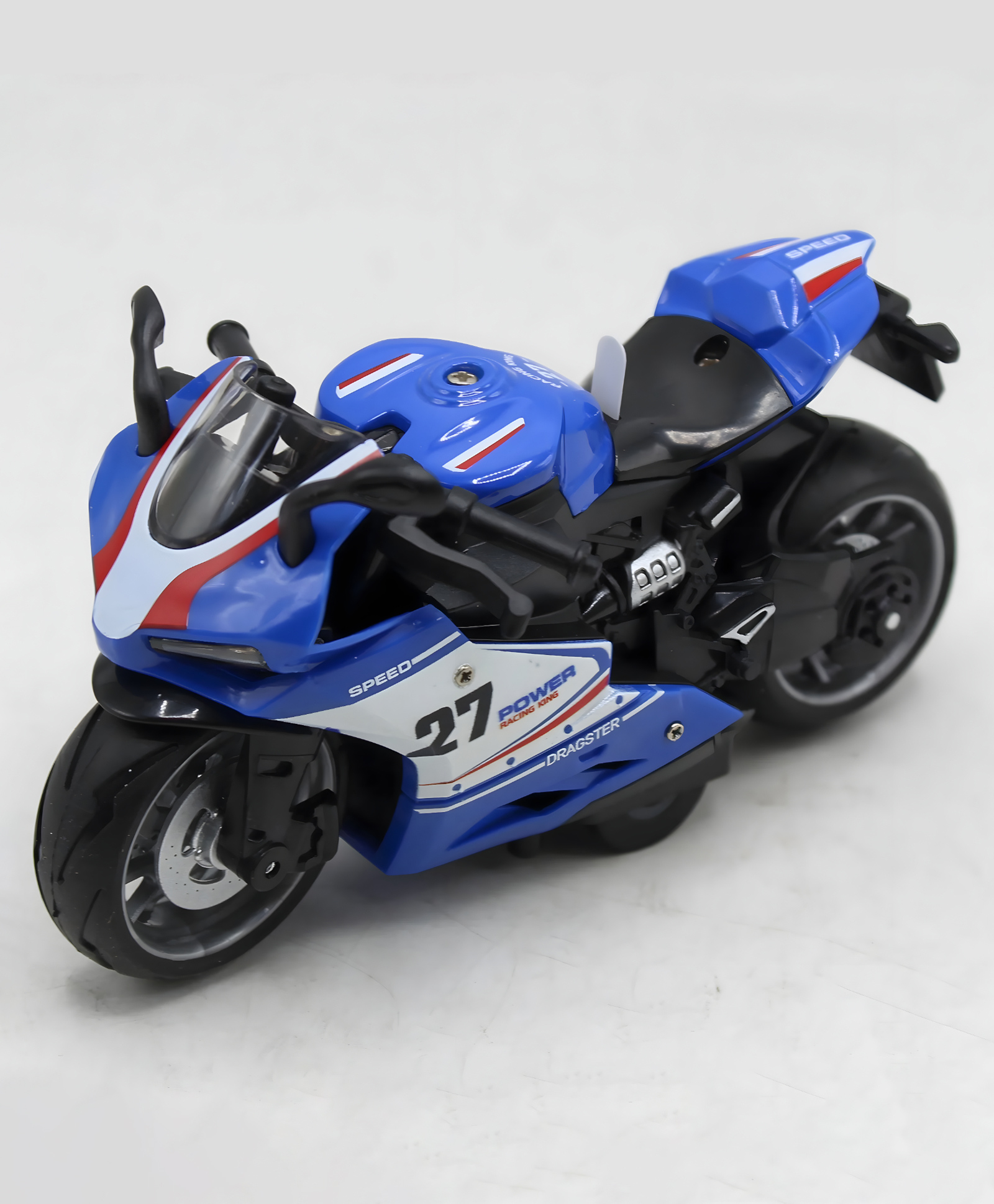 NEGOCIO Pull Back Motorcycles Toy, Moto Gift with Music Lighting for kids- PACK OF 1- COLOR MAY VARY-picture-19