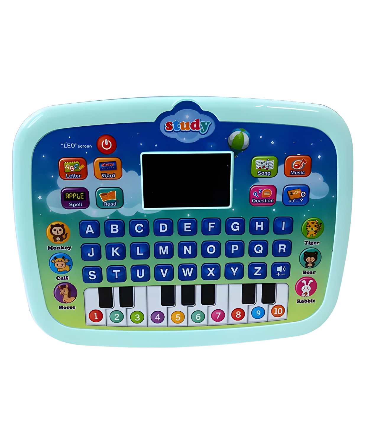 NEGOCIO Educational Learning Kids Laptop Tablet Computer with Music and Fun Activities, Engaging Learning Toy for Toddlers- PACK OF 1- COLOR MAY VARY-image-27