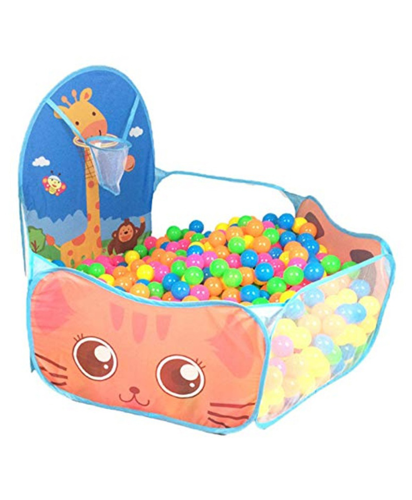 BabyGo Kids Activity Ball Pool Giraffe for Kids Play Tent House (Blue) (No Balls)-picture-11