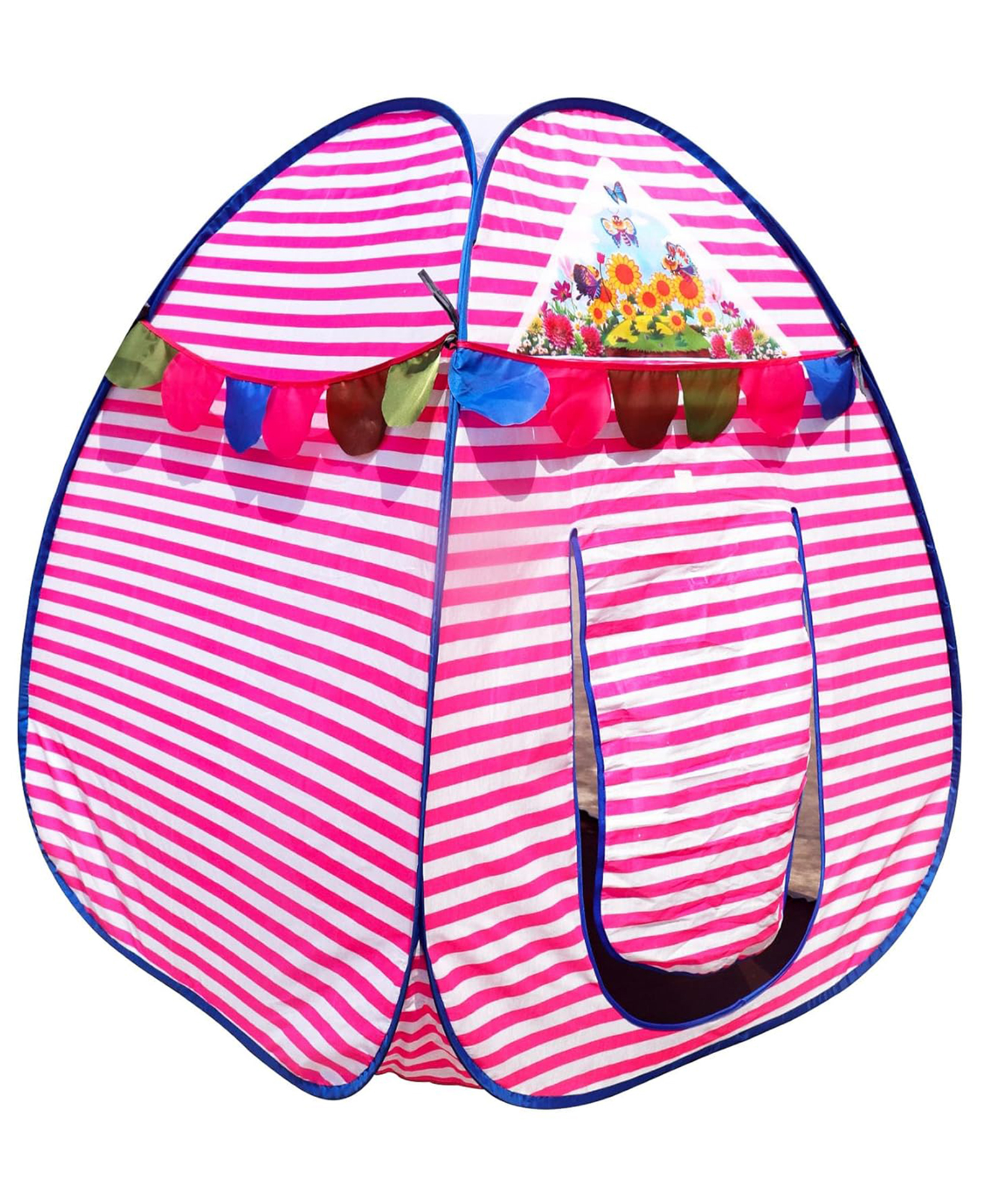 Homecute Foldable Igloo Type Play Tent House for Kids Small Size Pink-White-image-2