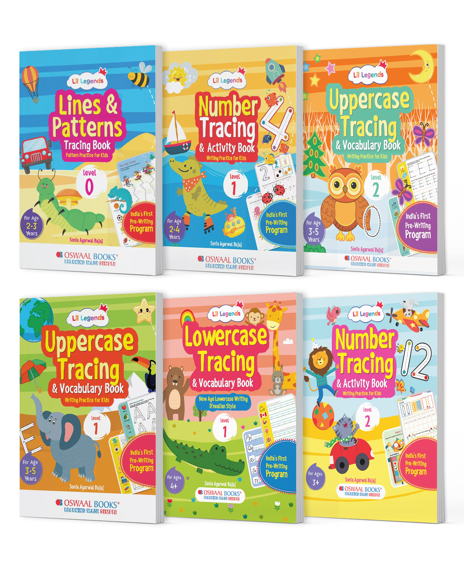 Lil Legends Tracing & Writing Practice Books for Kids | Set of 6 | Lines, Numbers, Uppercase & Lowercase Alphabets, Vocabulary & Activities | Age 25 Years | Early Learning Bundle - English-image-32