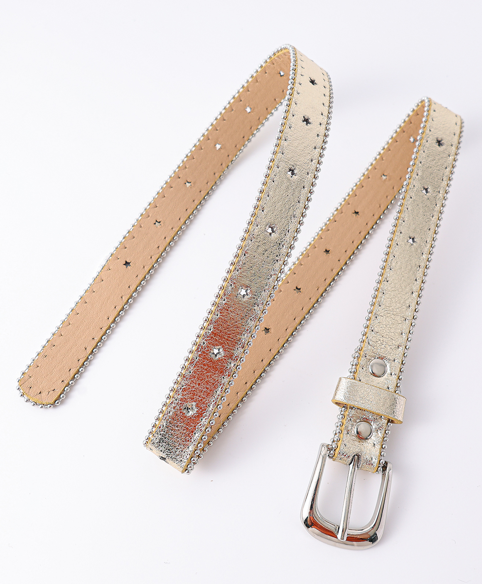 Pine Kids Free Size Belts with Embellished Detailing - Golden-picture-44