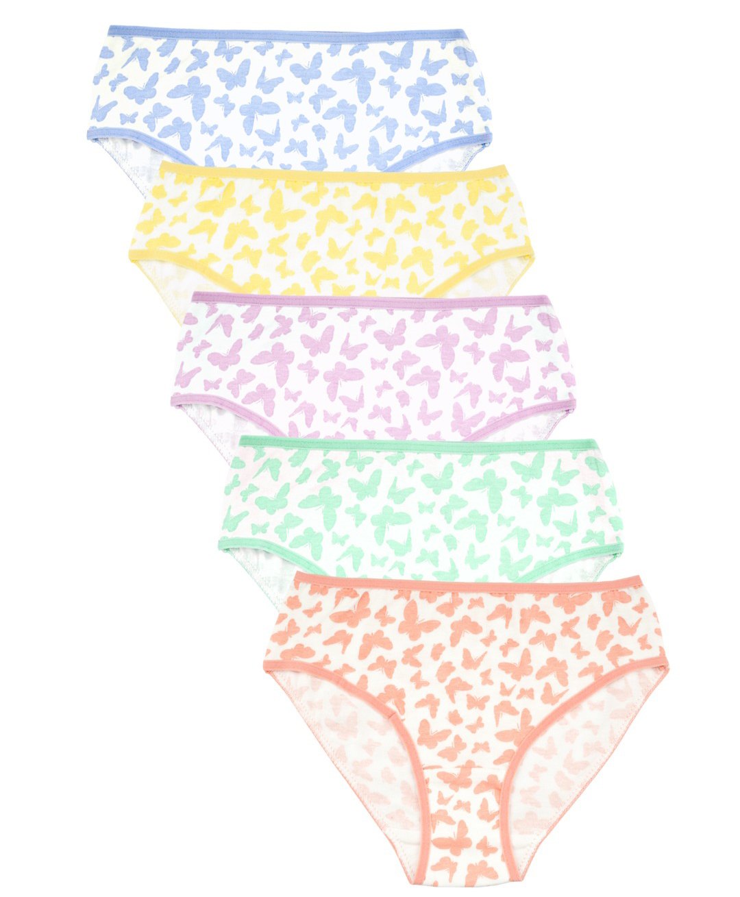 Charm n Cherish Cotton Butterflies Printed Panyties - Orange Green & Blue-picture-21
