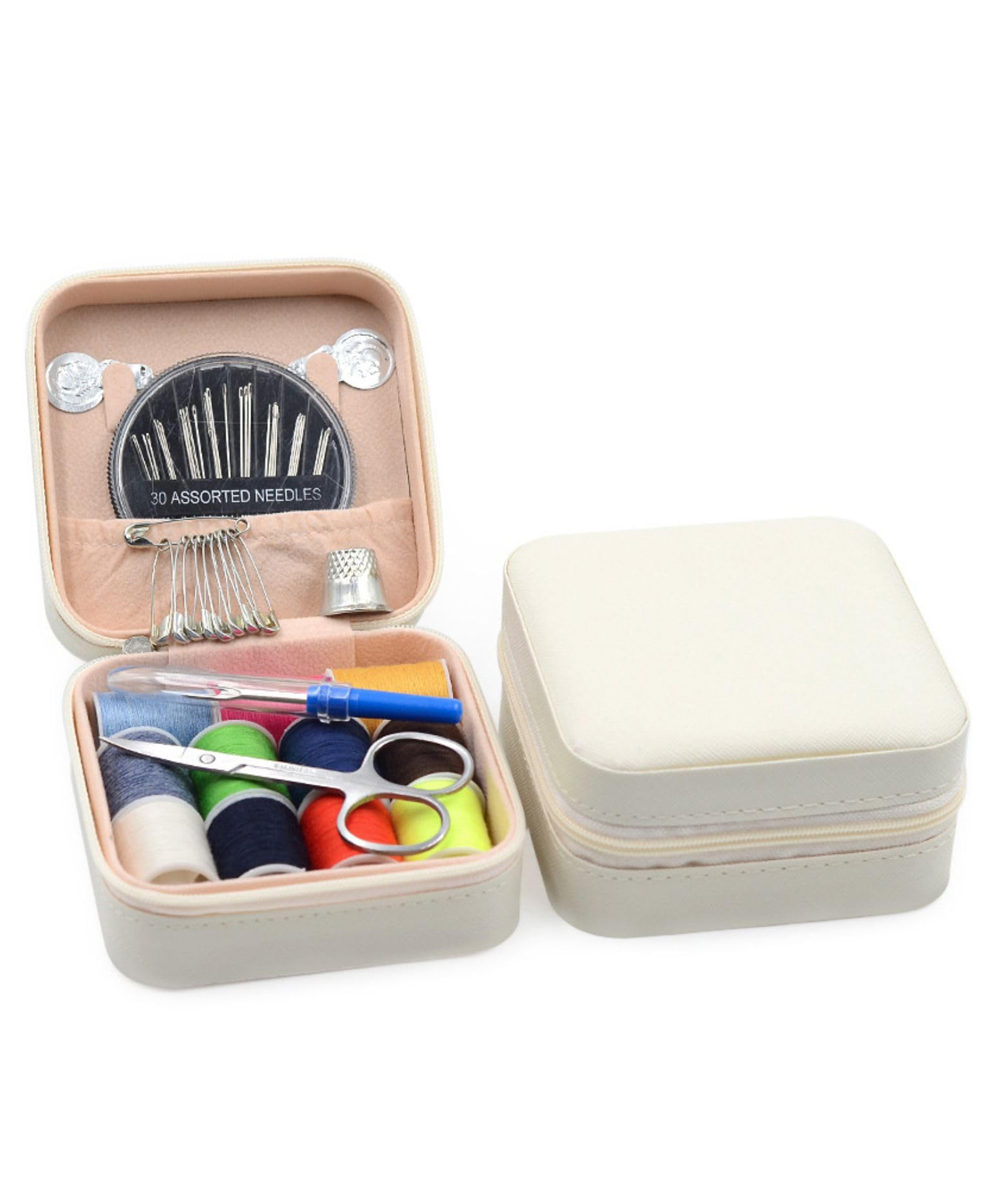 FunBlast Small & Portable Sui Dhaga KitPack of 1 Needle and Thread Box White-image-3