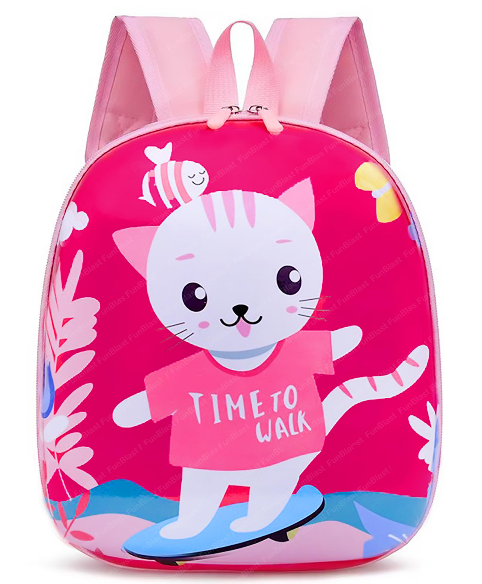 FunBlast Cartoon Theme Small Picnic Lightweight Backpack Kids - Height 11 Inches-picture-27