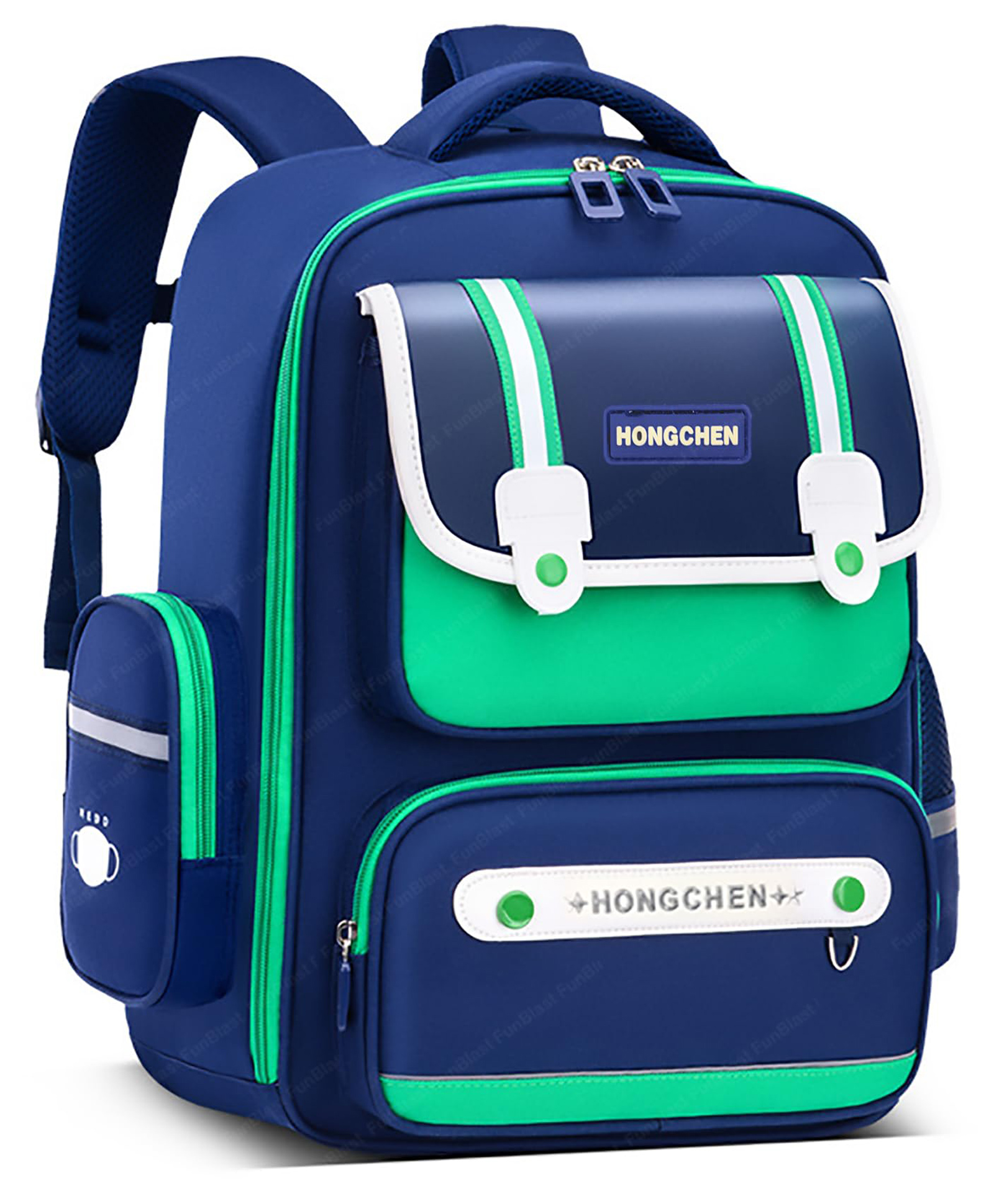 FunBlast Waterproof School Bag with Multiple Pockets for Kids Height 16 Inches-image-2