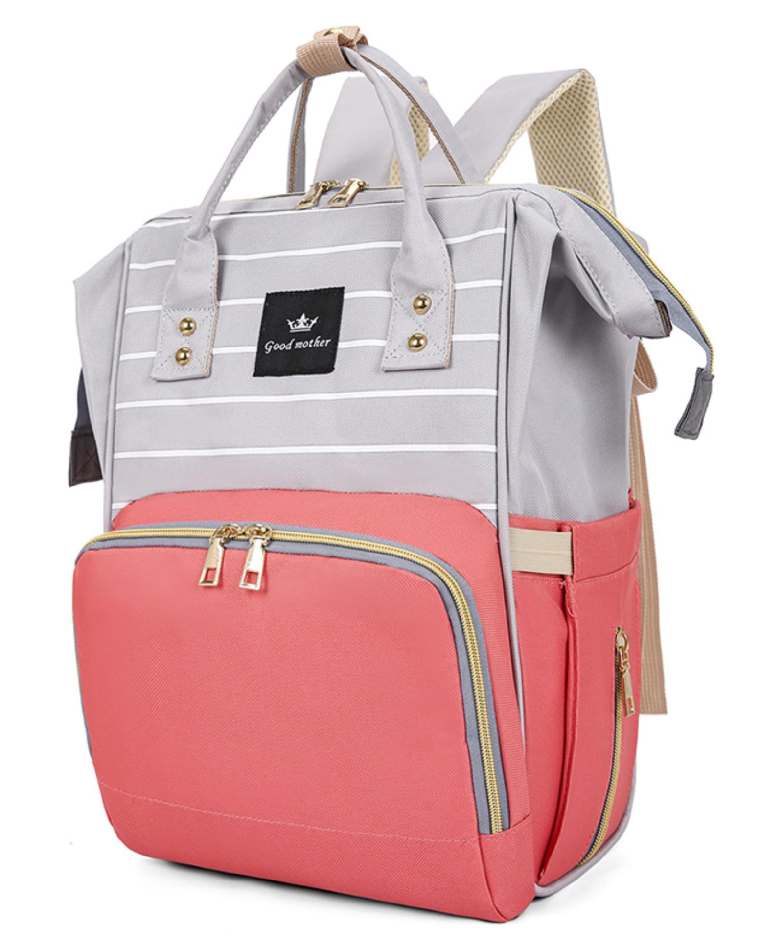 FunBlast Multipurpose Baby Diaper Bags for Mom Pack of 1 Peach-image-34
