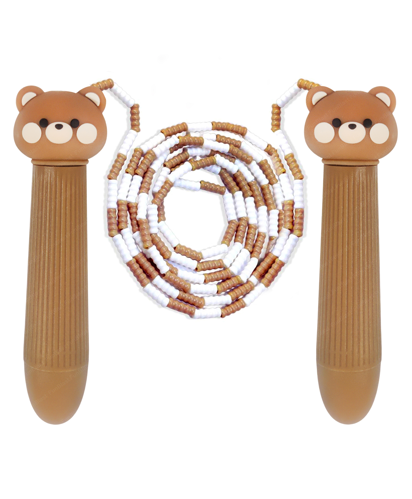 FunBlast Cute Cartoon Themed Skipping Rope with Adjustable Height Brown-picture-23