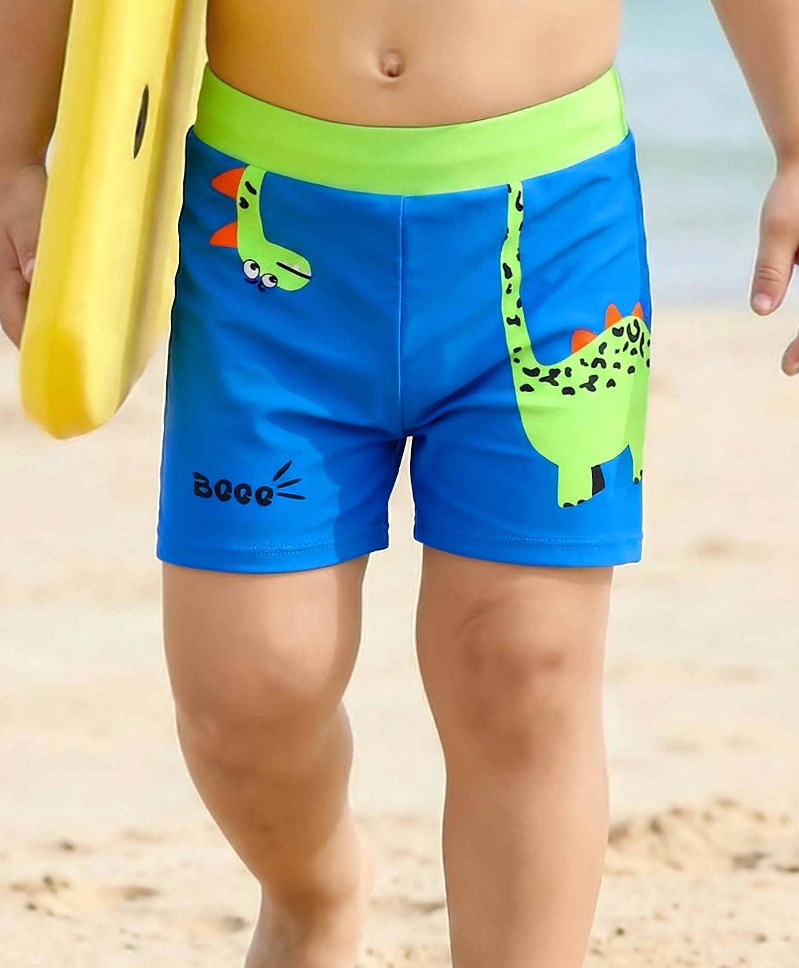Babyhug Swimming Trunk With Giraffe Print - Blue-picture-23