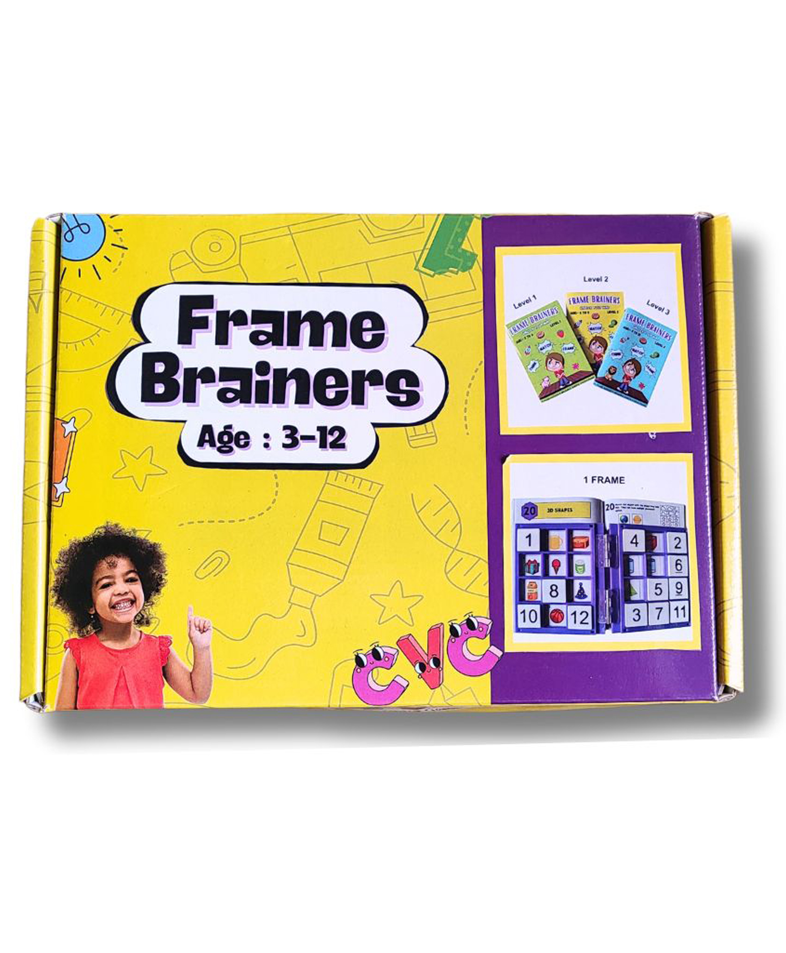 EDUSTAR Frame Brainers -Interactive Brain Coordination Game for Kids - Multicolor-image-8