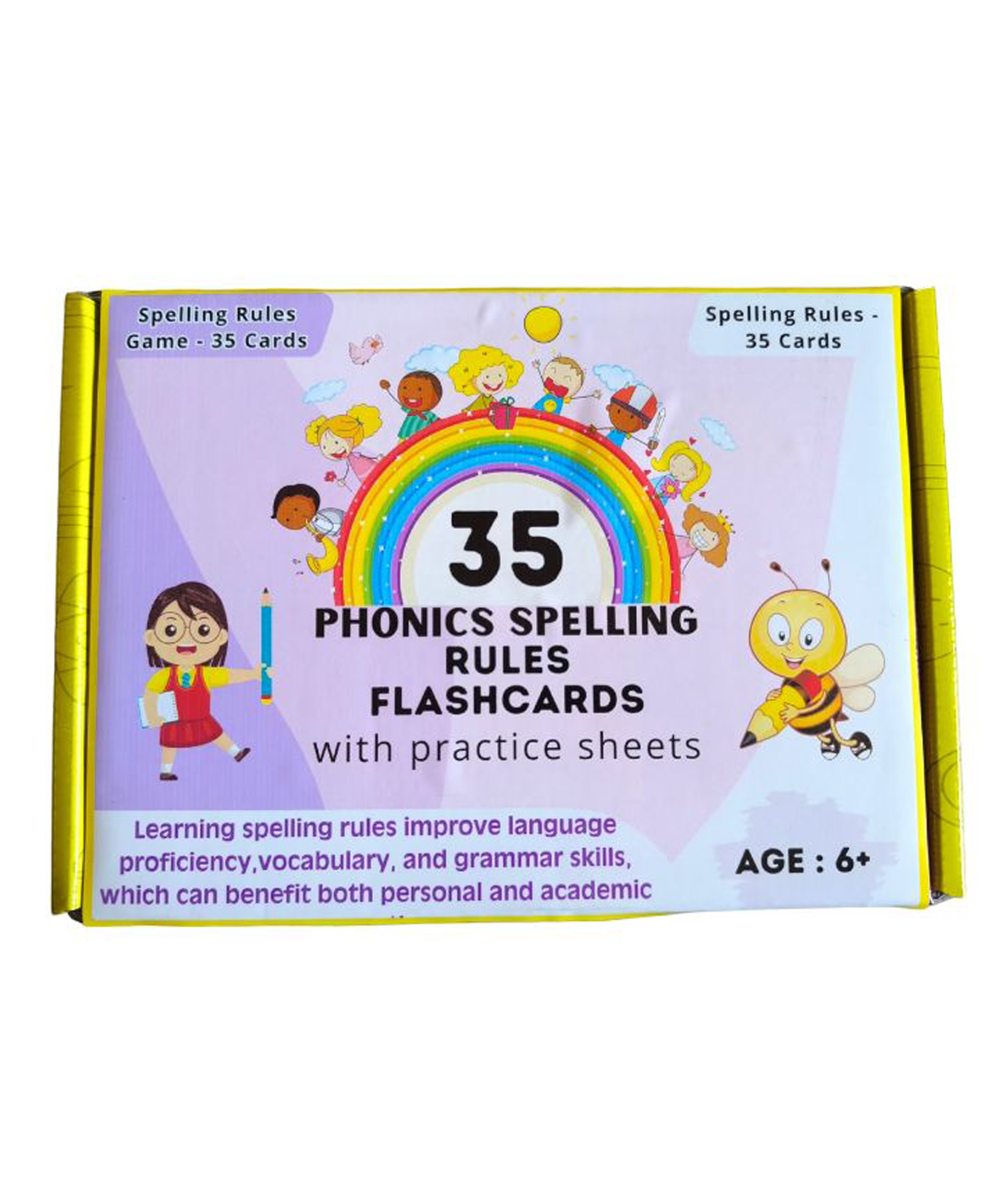 EDUSTAR 35 Spelling Rule - Covers 35 Essential Spelling Rules, Ideal for Classrooms & Home Learning - Multicolor-picture-18