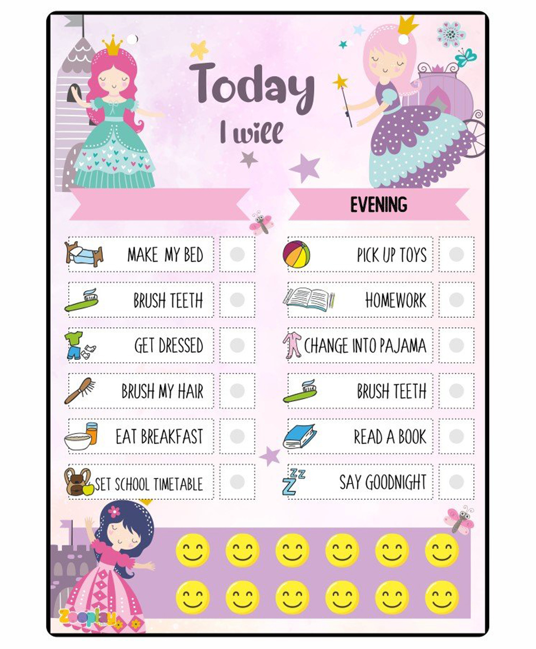 Zooplay India Daily Reward Chart - Princess Palace ( pack of 1)-image-48