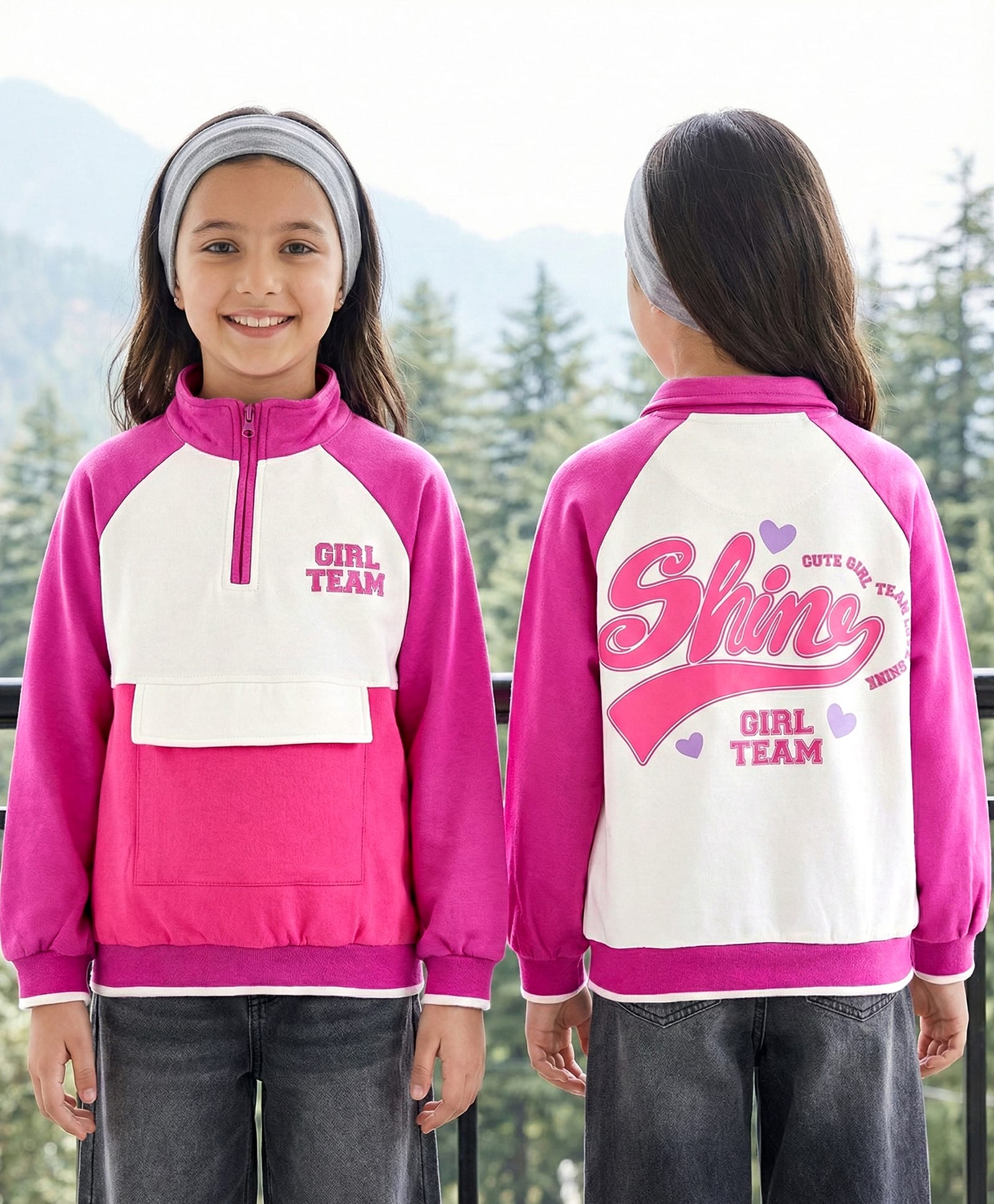 Pine Kids Female Sweatshirts & SweatJackets 5-6Y MULTI COLOR Sweat Shirts & Jackets-image-20