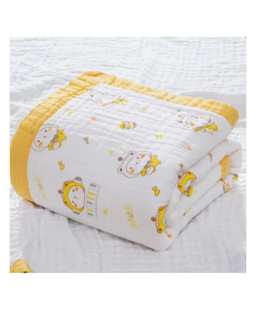 Baby Muslin Organic Cotton Super Soft Absorbent Muslin 6 Layer Blanket - BUBU-picture-16