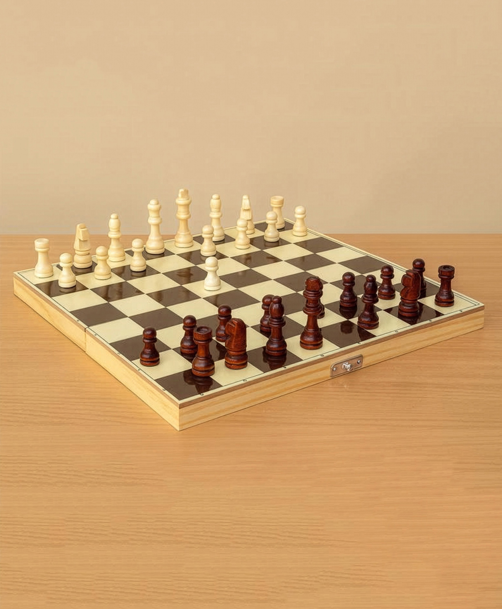 Play Nation Foldable Magnetic Wooden Chess Set| Built-in Storage for Pieces| Hand Carved Board & Pieces| Improves Planning & Foresight| Increases Concentration| Strategic Game| Builds Patience-picture-23