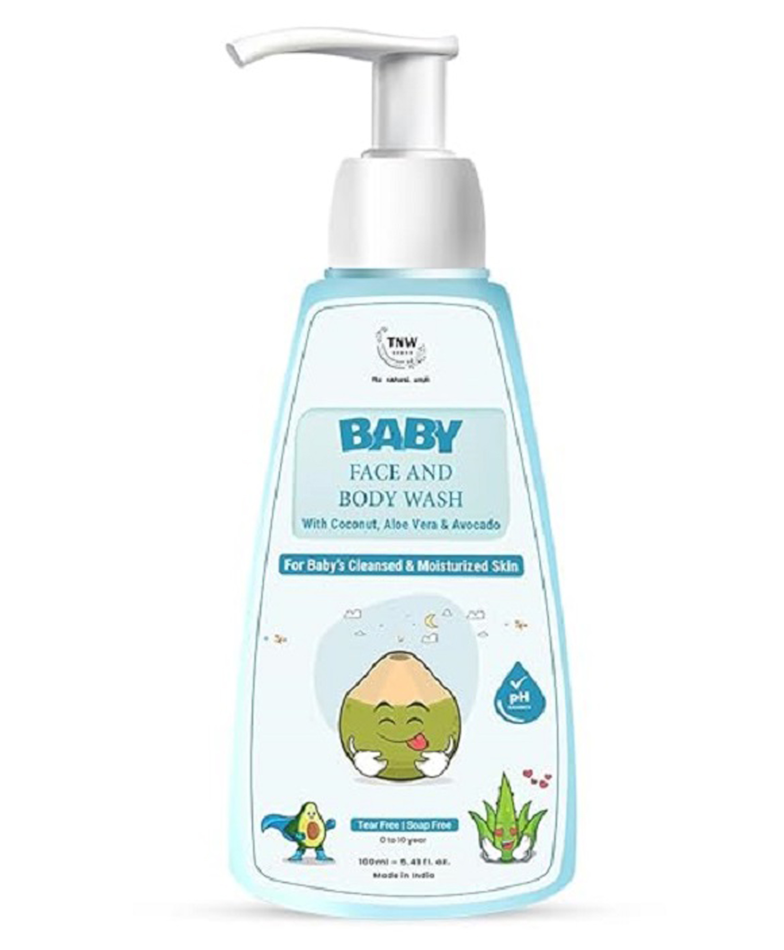 tnw- the natural wash TNW The Natural Wash Baby Body Wash for Moisturized Skin | Gentle Body Wash with Coconut, Aloe Vera & Avocado | Suitable for 0-10 years-picture-19